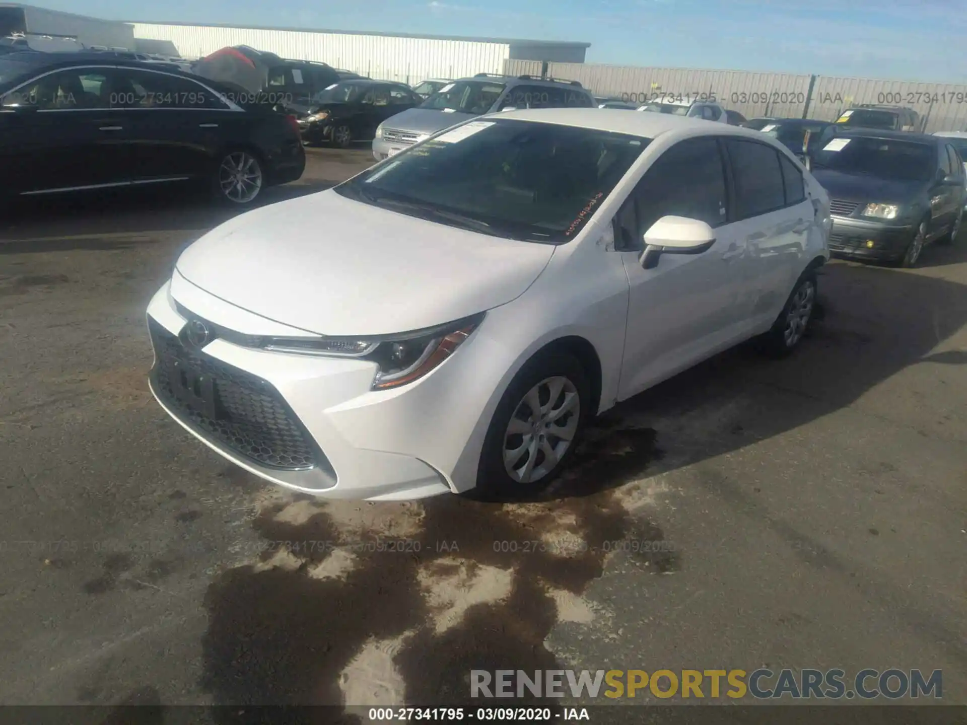 2 Photograph of a damaged car 5YFEPRAE3LP056234 TOYOTA COROLLA 2020