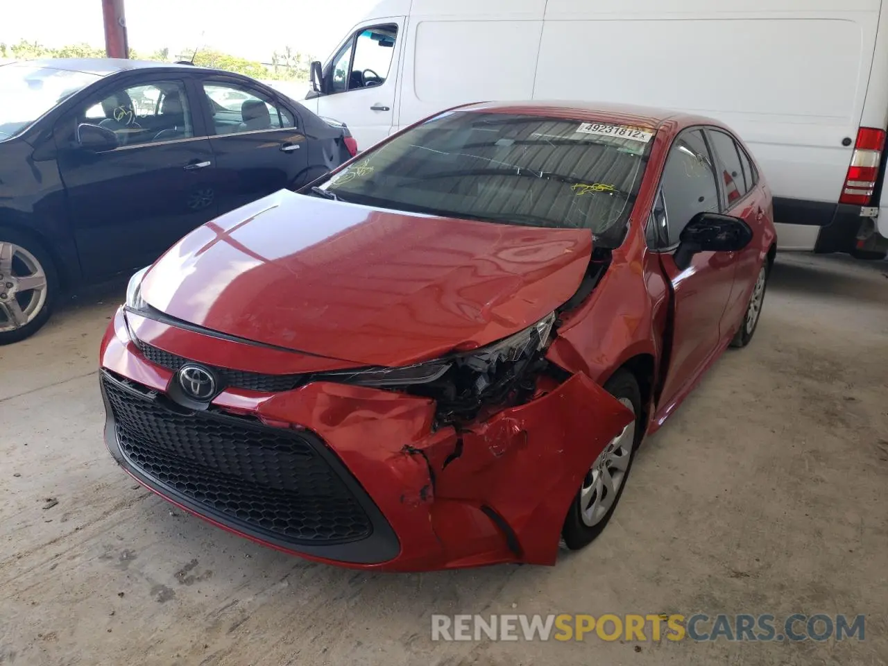 9 Photograph of a damaged car 5YFEPRAE3LP056444 TOYOTA COROLLA 2020