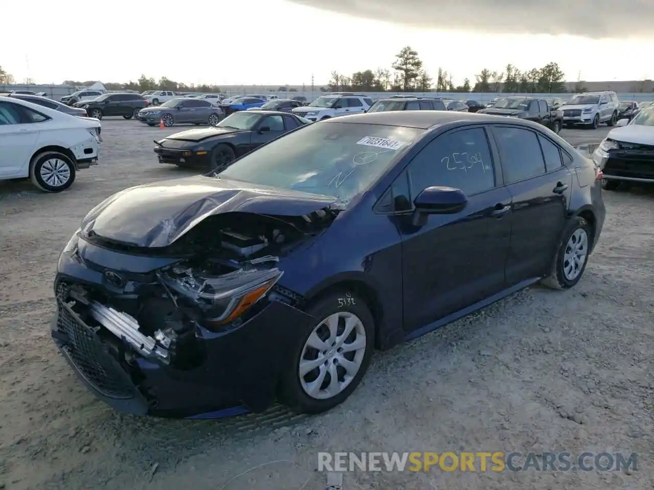 2 Photograph of a damaged car 5YFEPRAE3LP057528 TOYOTA COROLLA 2020