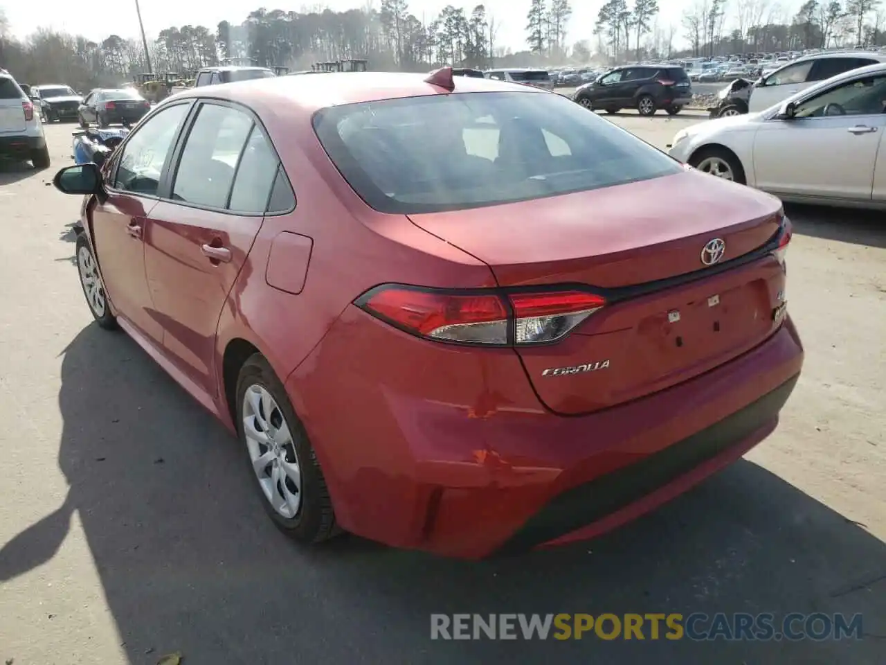 3 Photograph of a damaged car 5YFEPRAE3LP059814 TOYOTA COROLLA 2020