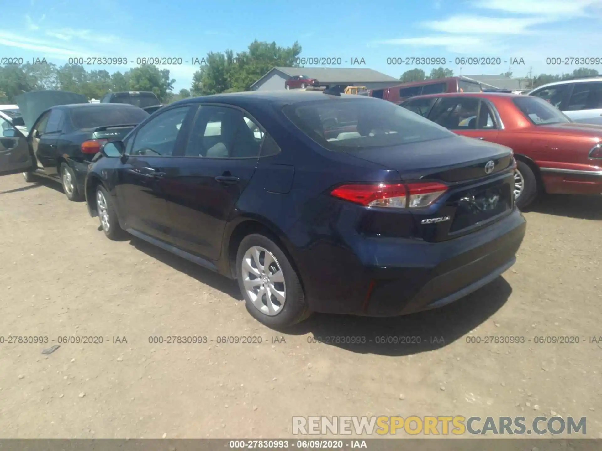 3 Photograph of a damaged car 5YFEPRAE3LP060526 TOYOTA COROLLA 2020