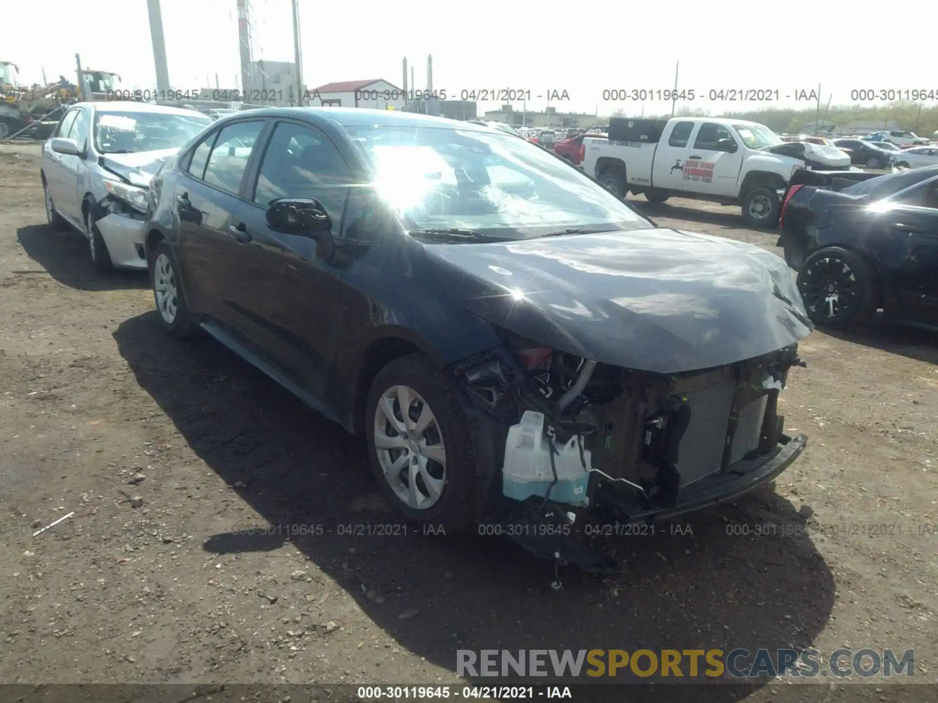 1 Photograph of a damaged car 5YFEPRAE3LP060994 TOYOTA COROLLA 2020