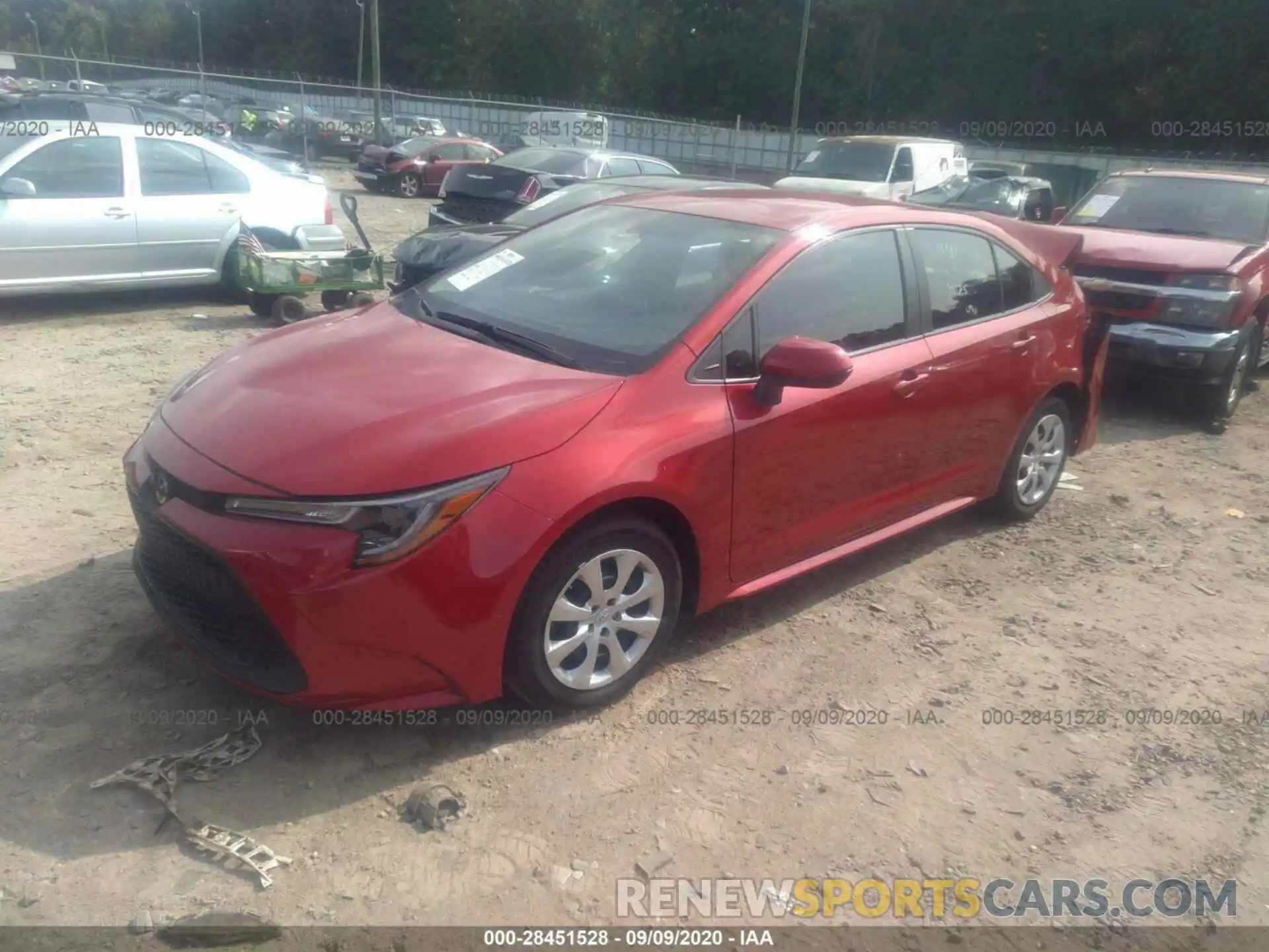 2 Photograph of a damaged car 5YFEPRAE3LP061191 TOYOTA COROLLA 2020