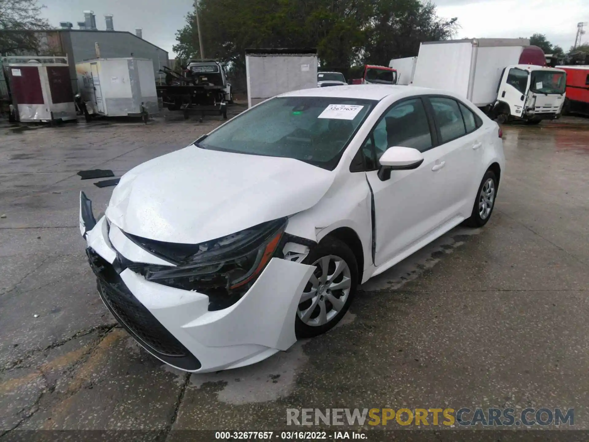 2 Photograph of a damaged car 5YFEPRAE3LP062521 TOYOTA COROLLA 2020