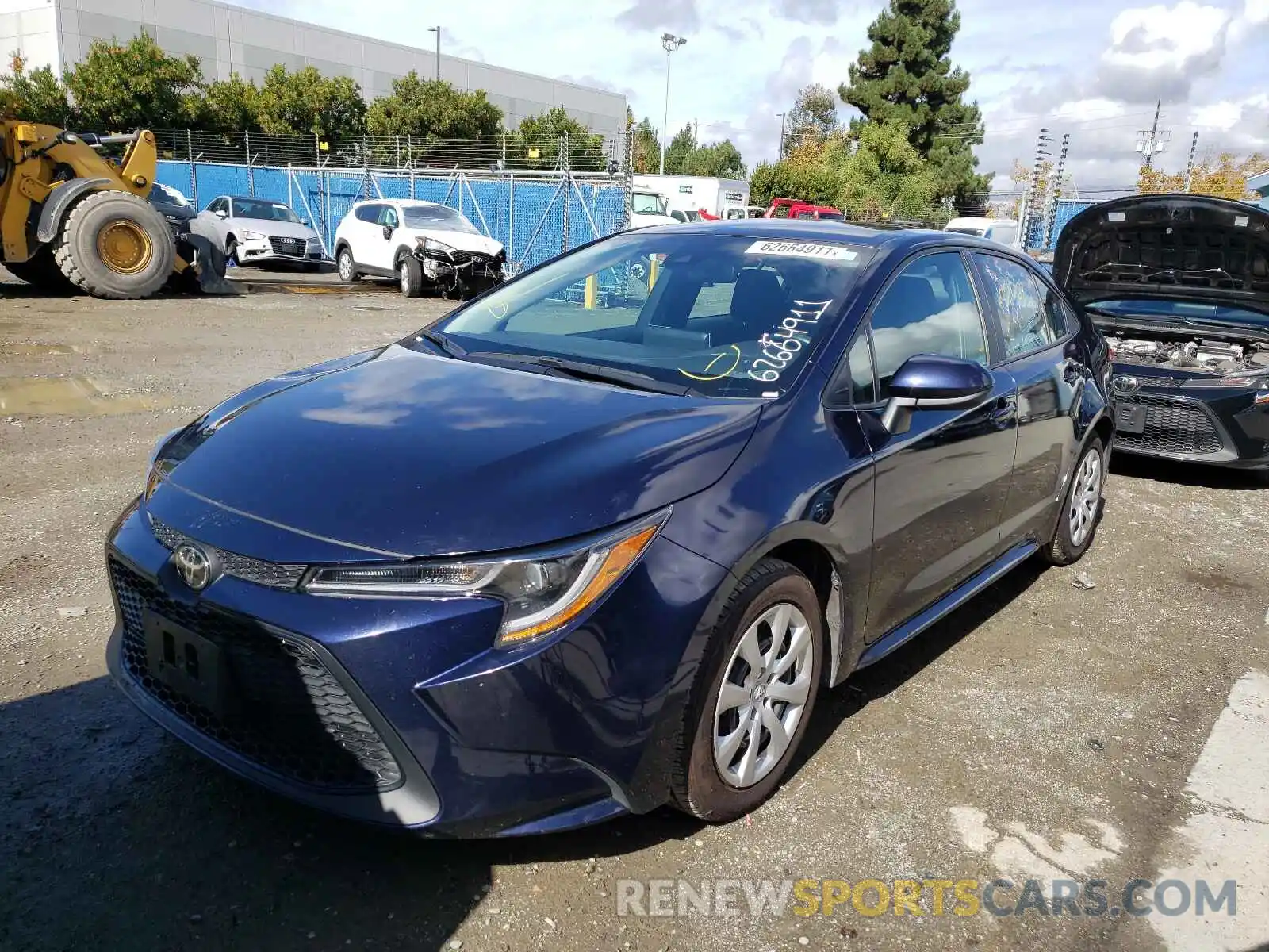 2 Photograph of a damaged car 5YFEPRAE3LP062812 TOYOTA COROLLA 2020