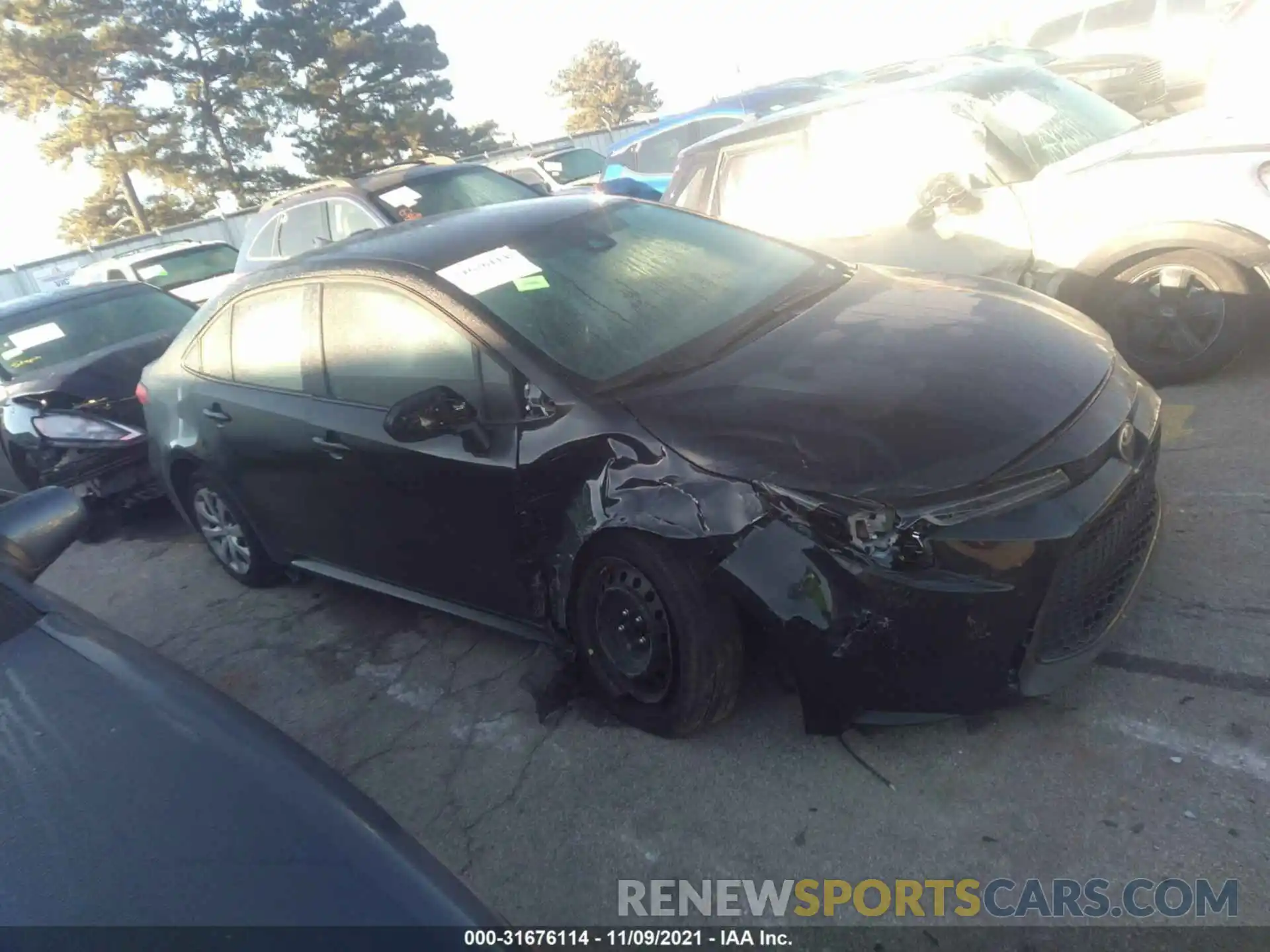 1 Photograph of a damaged car 5YFEPRAE3LP063281 TOYOTA COROLLA 2020