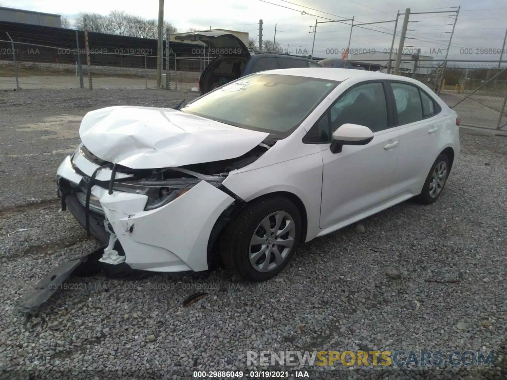 2 Photograph of a damaged car 5YFEPRAE3LP063300 TOYOTA COROLLA 2020