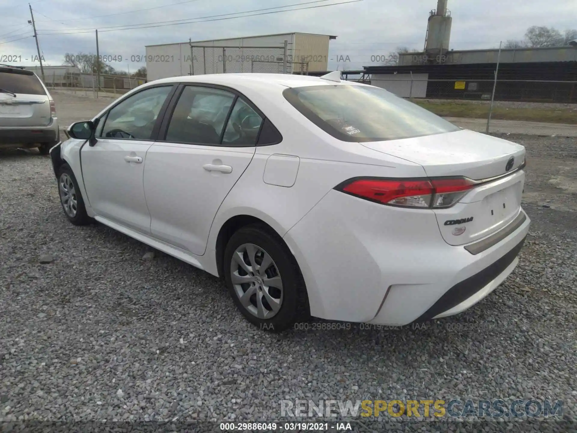 3 Photograph of a damaged car 5YFEPRAE3LP063300 TOYOTA COROLLA 2020