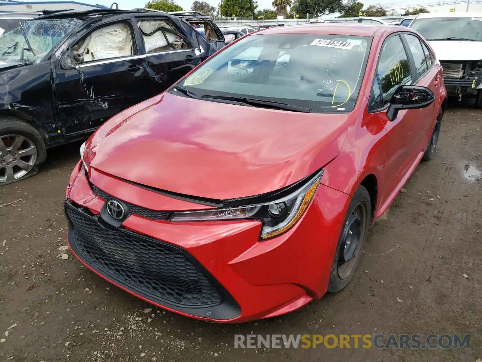 2 Photograph of a damaged car 5YFEPRAE3LP063426 TOYOTA COROLLA 2020