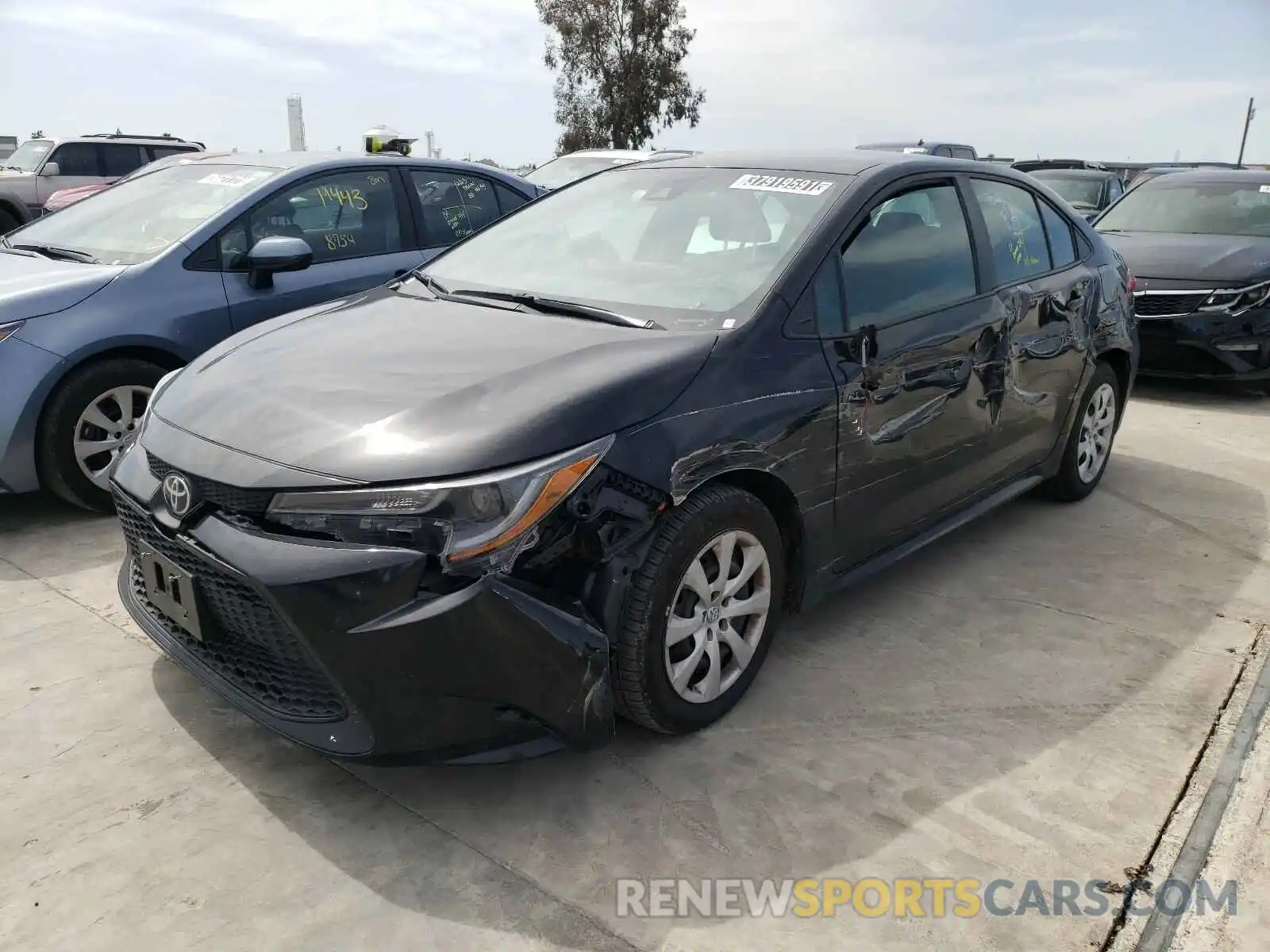 2 Photograph of a damaged car 5YFEPRAE3LP064589 TOYOTA COROLLA 2020