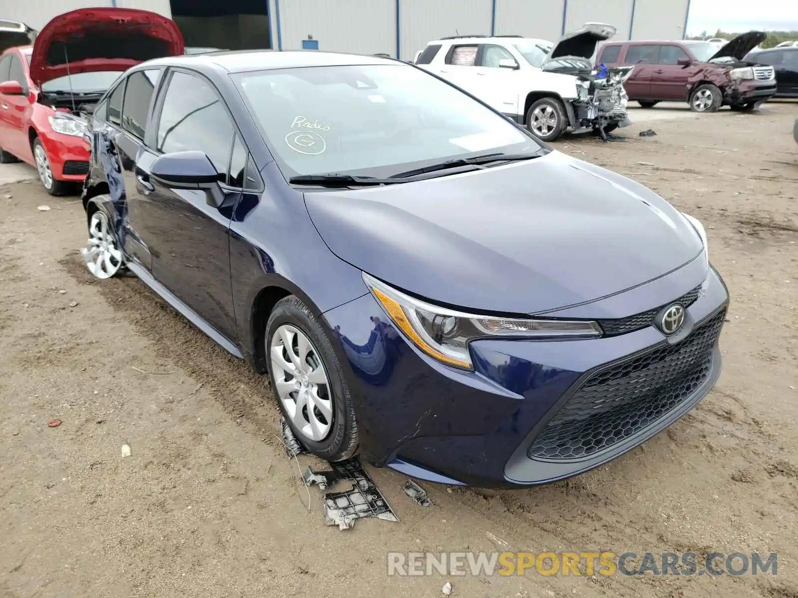 1 Photograph of a damaged car 5YFEPRAE3LP065502 TOYOTA COROLLA 2020