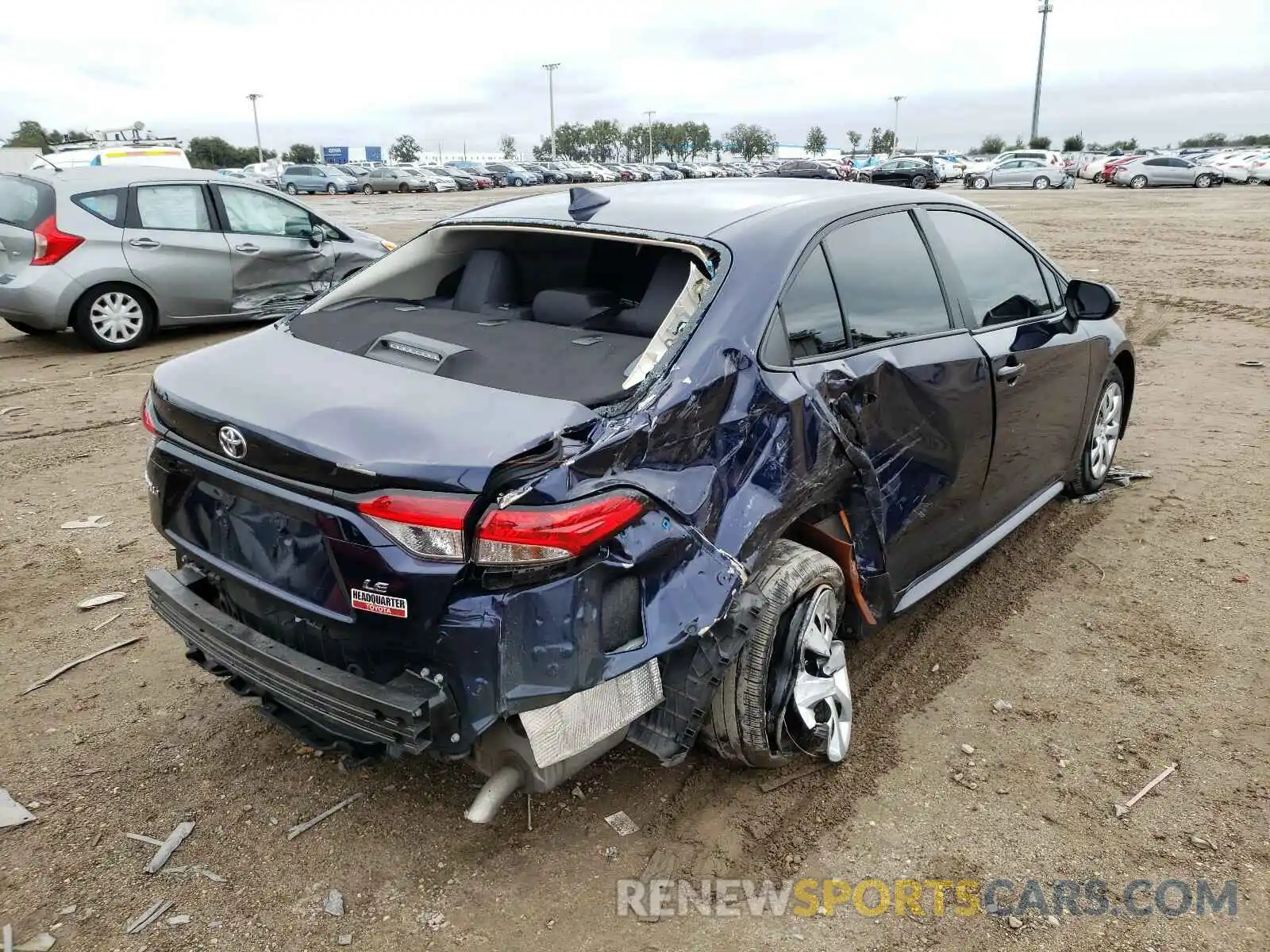 4 Photograph of a damaged car 5YFEPRAE3LP065502 TOYOTA COROLLA 2020