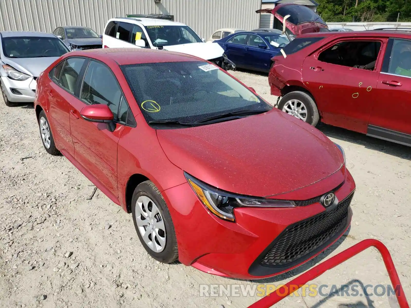 1 Photograph of a damaged car 5YFEPRAE3LP067217 TOYOTA COROLLA 2020