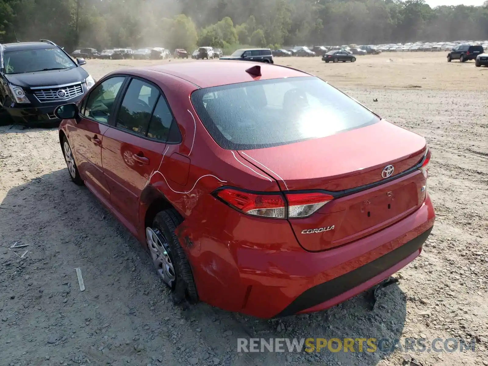 3 Photograph of a damaged car 5YFEPRAE3LP067217 TOYOTA COROLLA 2020