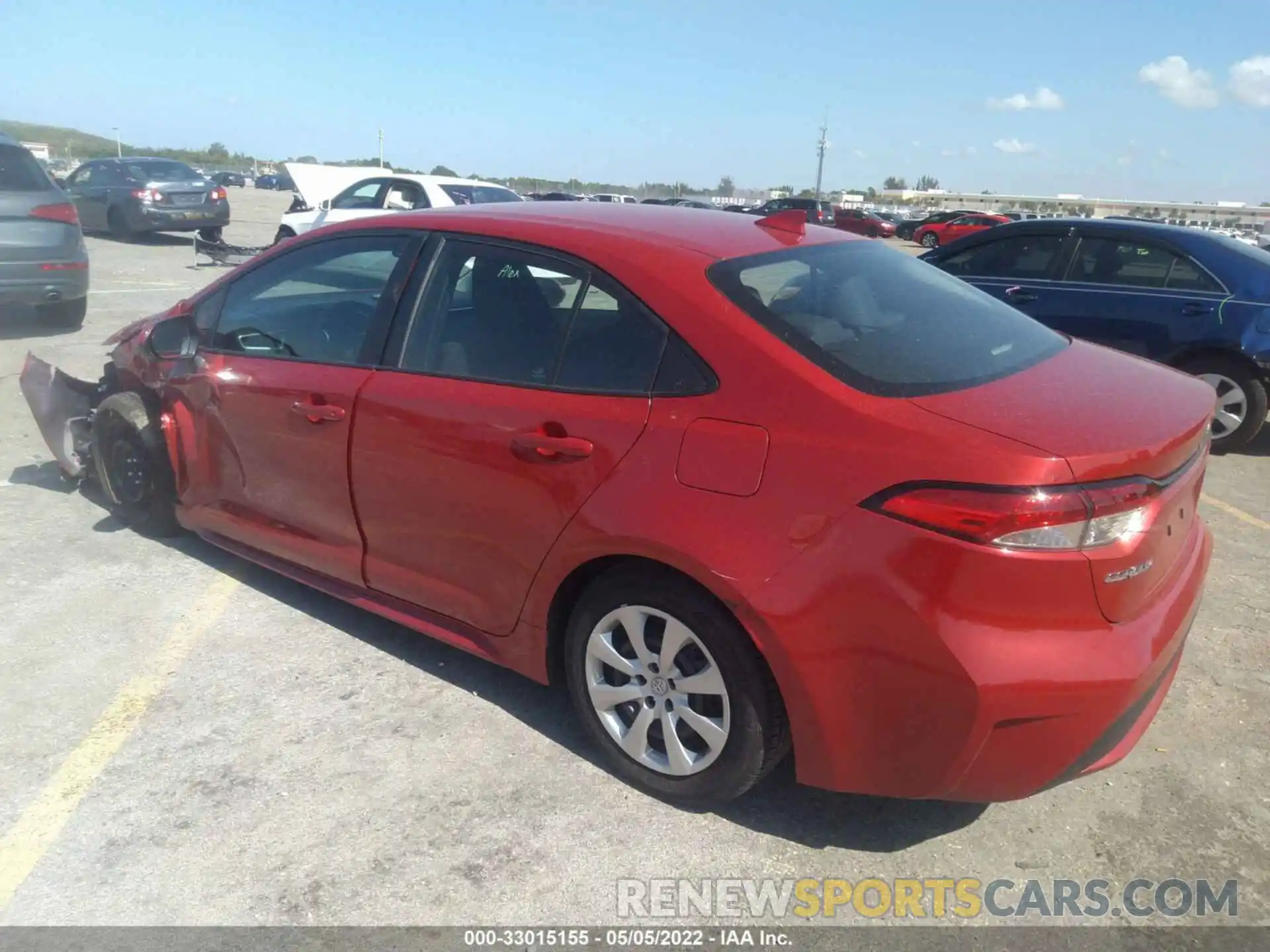 3 Photograph of a damaged car 5YFEPRAE3LP067251 TOYOTA COROLLA 2020