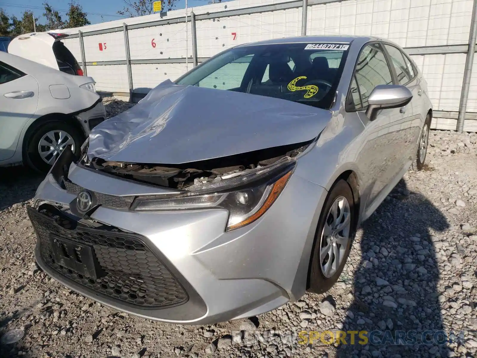 2 Photograph of a damaged car 5YFEPRAE3LP068383 TOYOTA COROLLA 2020