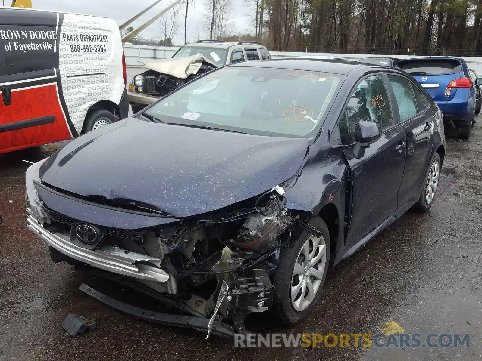 2 Photograph of a damaged car 5YFEPRAE3LP068593 TOYOTA COROLLA 2020