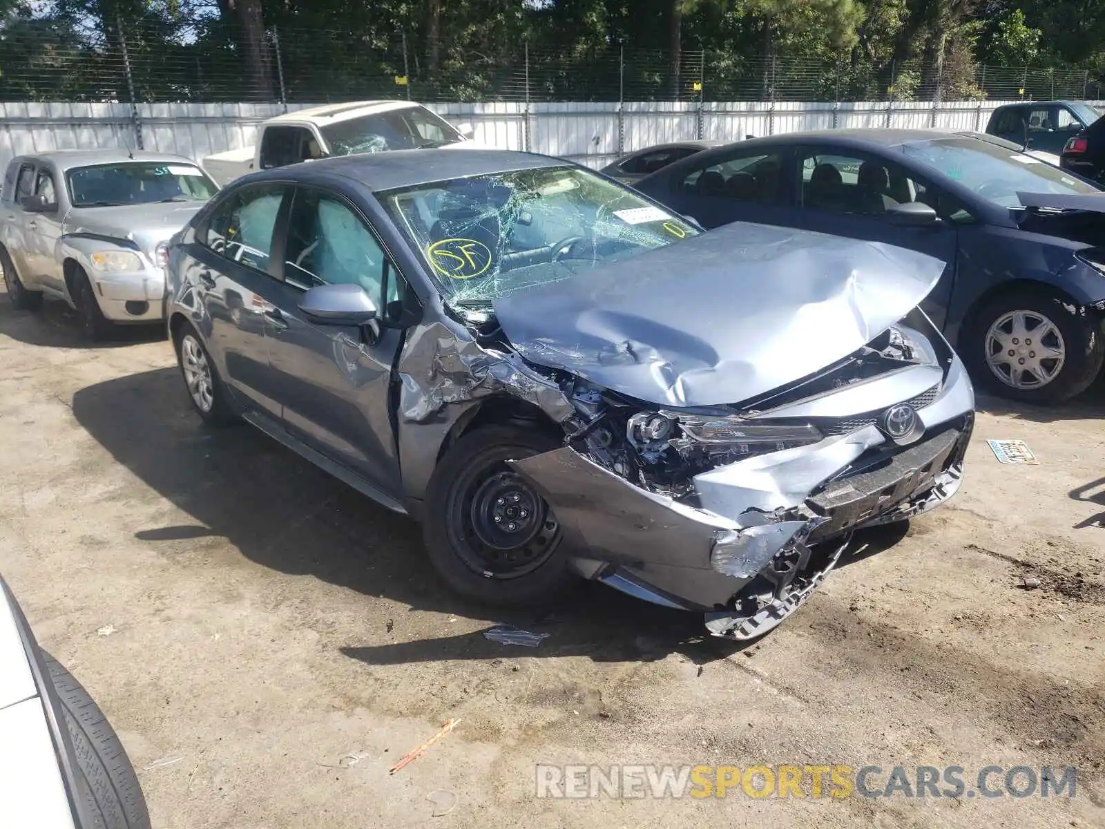 1 Photograph of a damaged car 5YFEPRAE3LP068934 TOYOTA COROLLA 2020