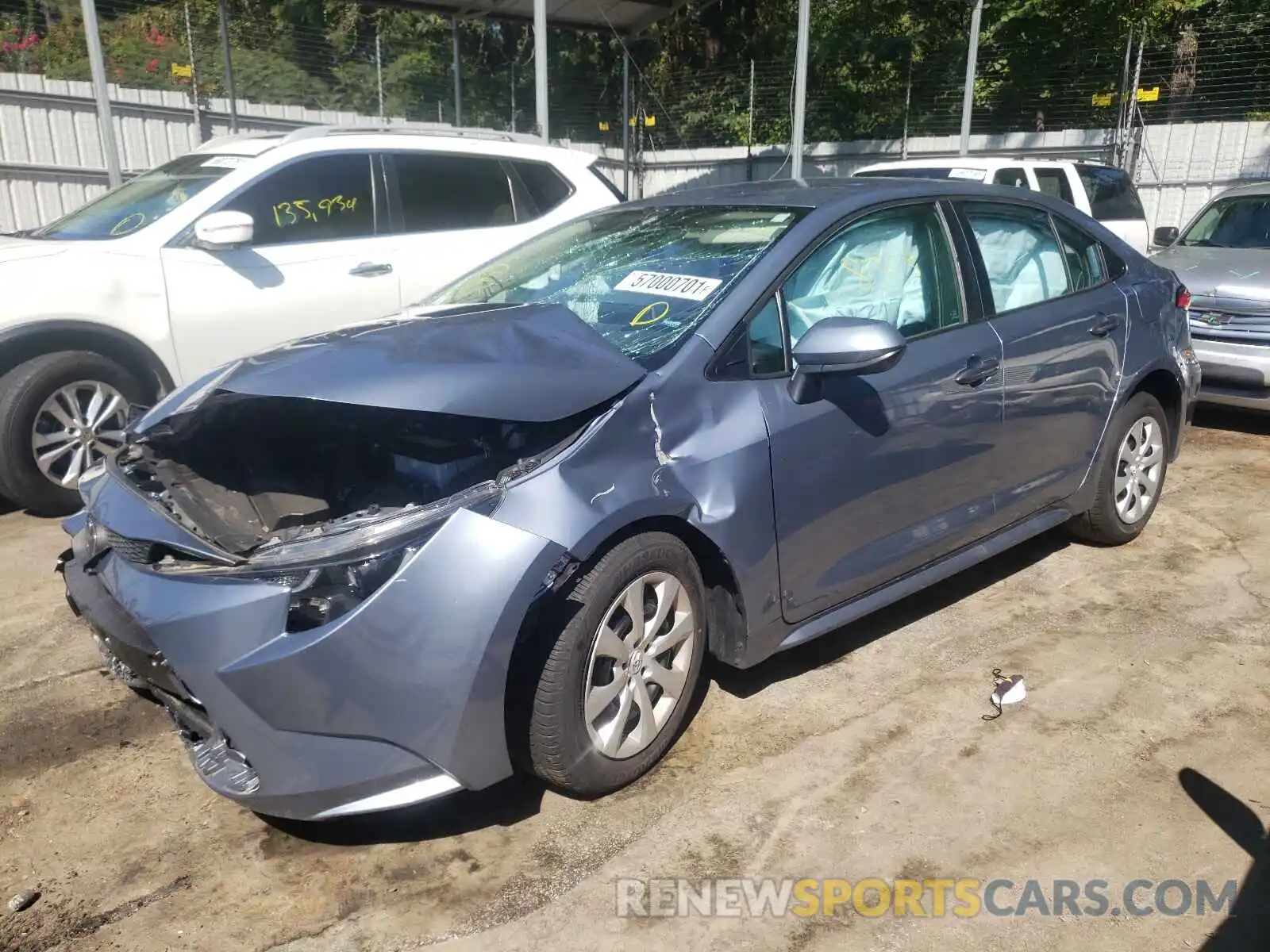 2 Photograph of a damaged car 5YFEPRAE3LP068934 TOYOTA COROLLA 2020