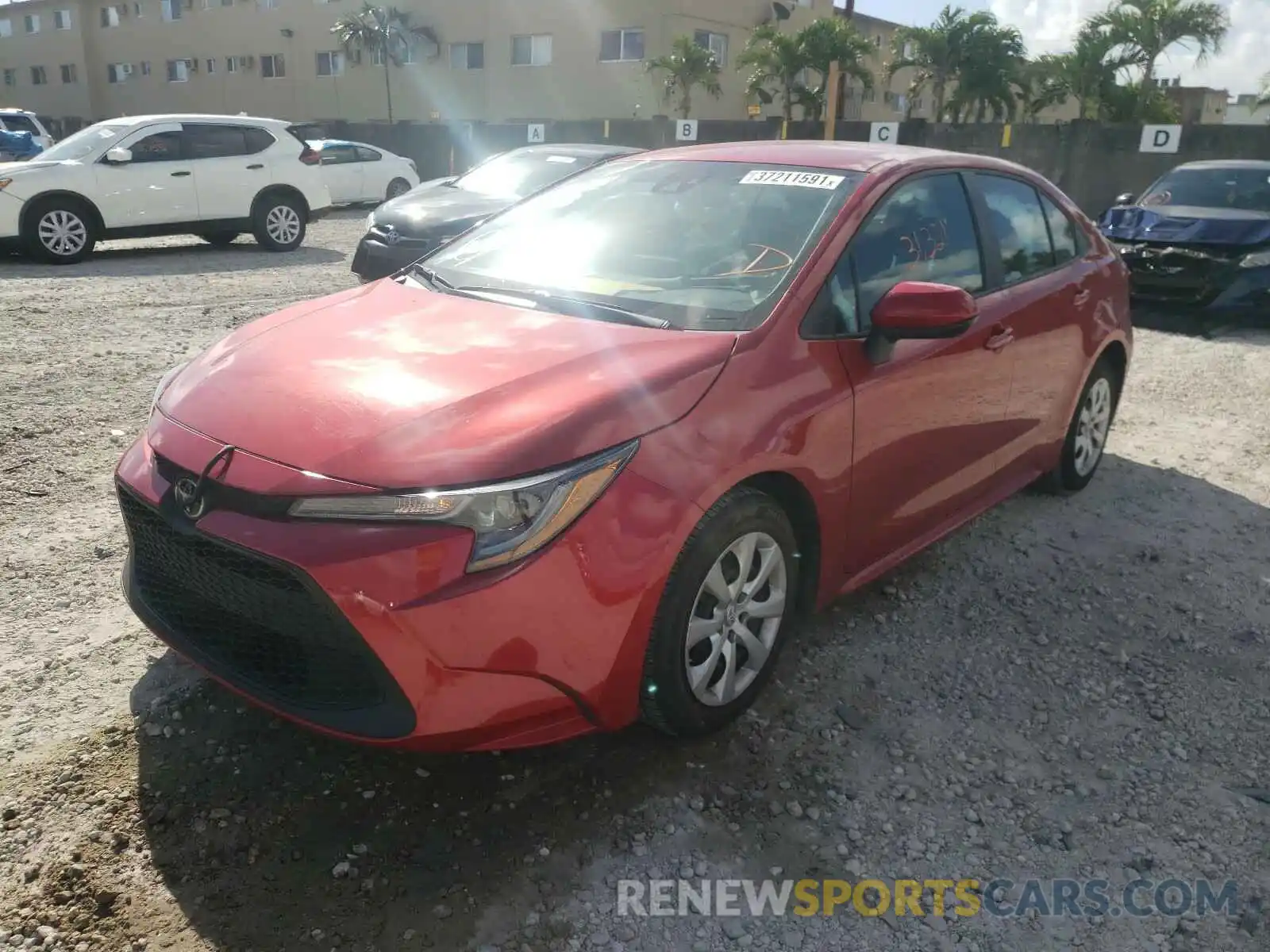 2 Photograph of a damaged car 5YFEPRAE3LP069078 TOYOTA COROLLA 2020