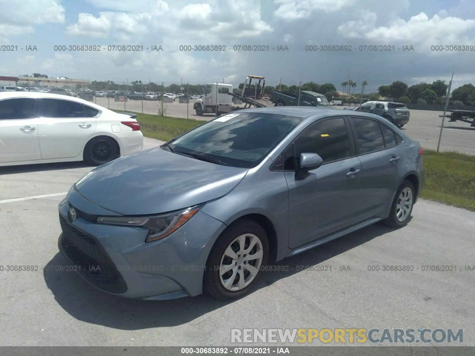 2 Photograph of a damaged car 5YFEPRAE3LP070411 TOYOTA COROLLA 2020