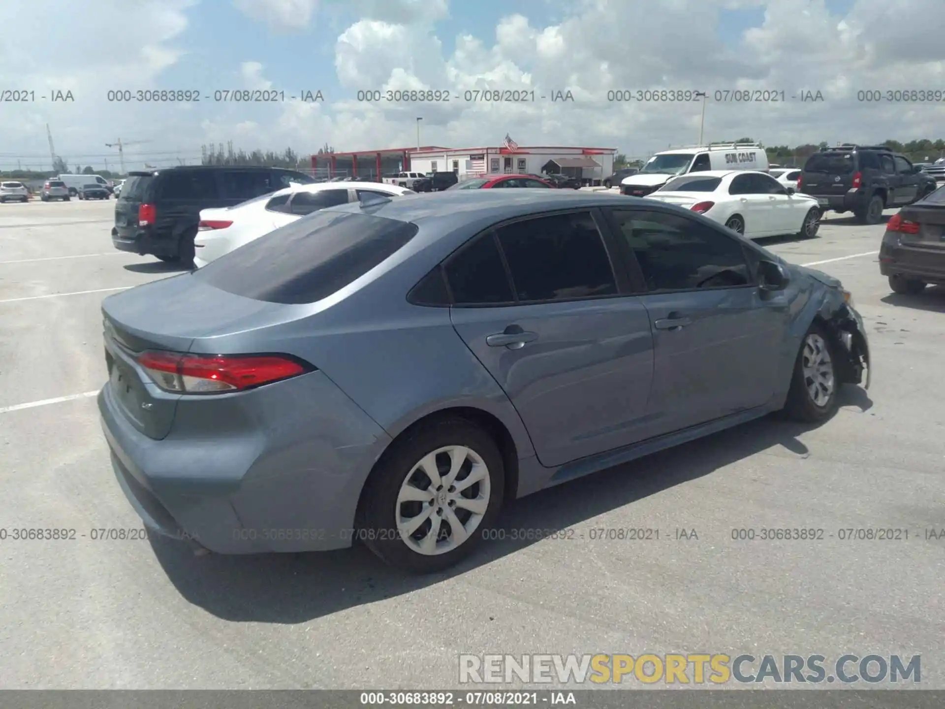 4 Photograph of a damaged car 5YFEPRAE3LP070411 TOYOTA COROLLA 2020