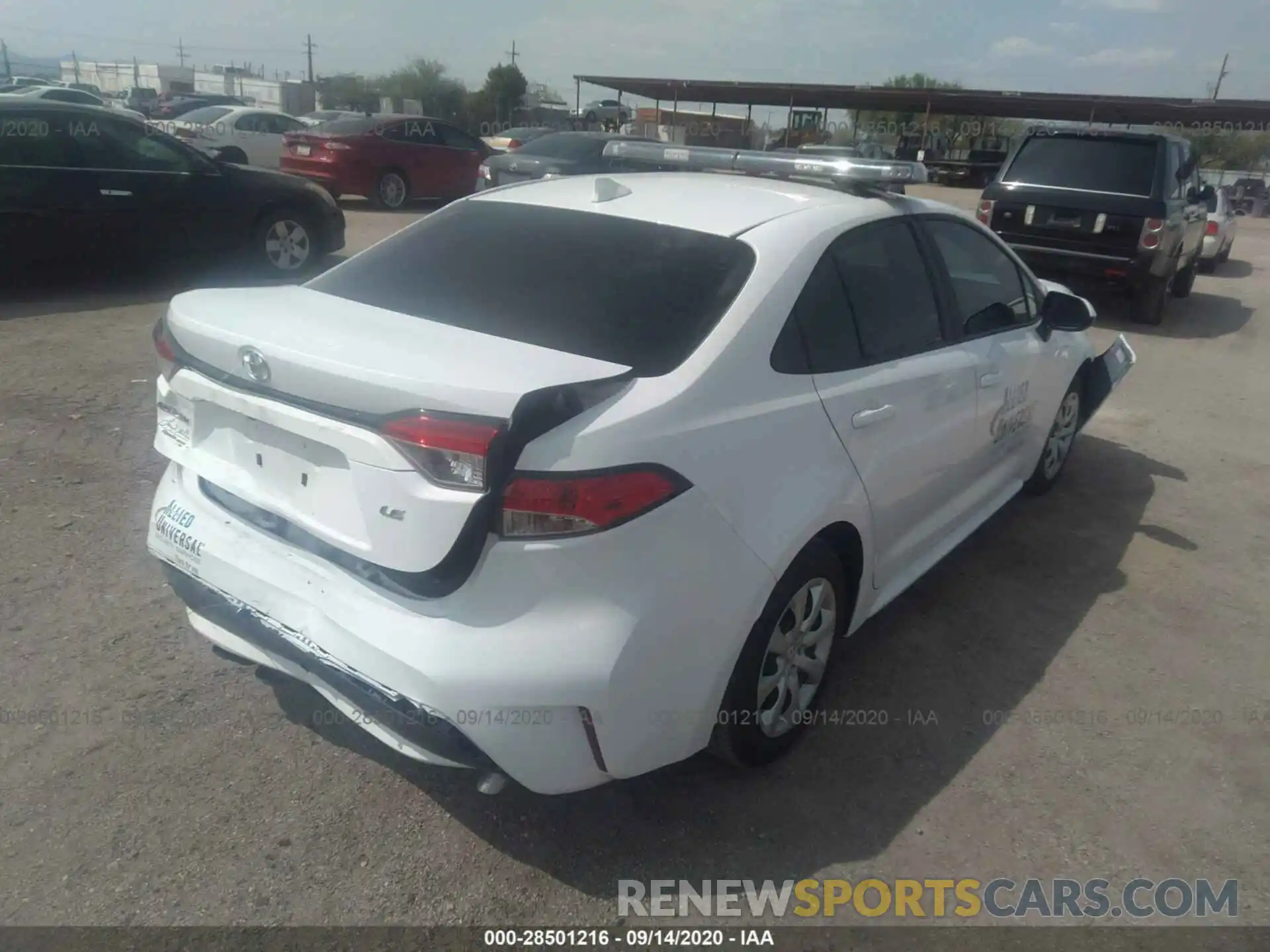 4 Photograph of a damaged car 5YFEPRAE3LP070487 TOYOTA COROLLA 2020