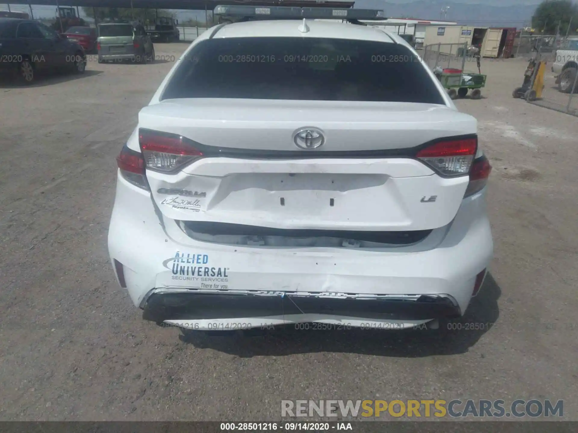 6 Photograph of a damaged car 5YFEPRAE3LP070487 TOYOTA COROLLA 2020