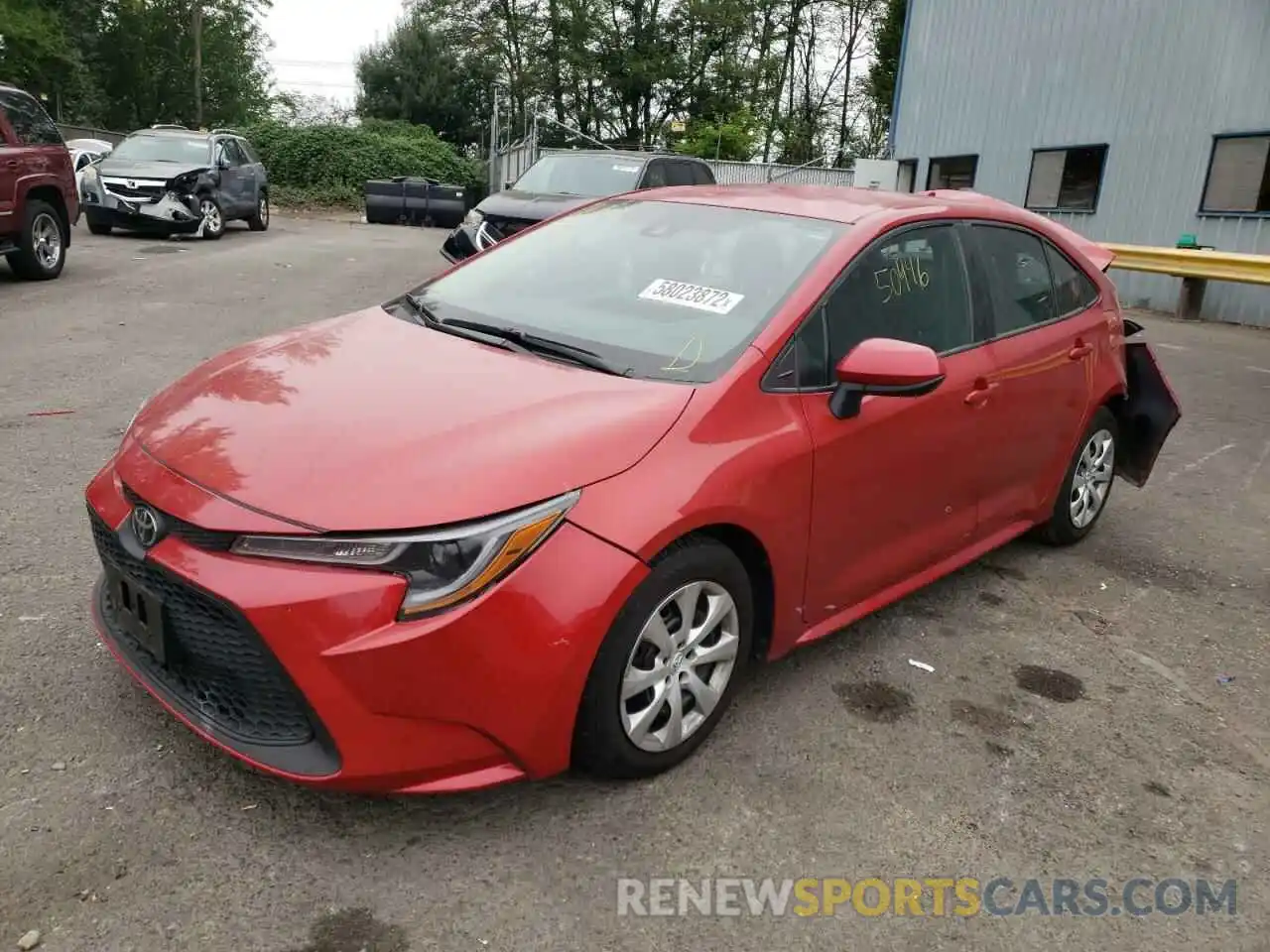 2 Photograph of a damaged car 5YFEPRAE3LP070635 TOYOTA COROLLA 2020