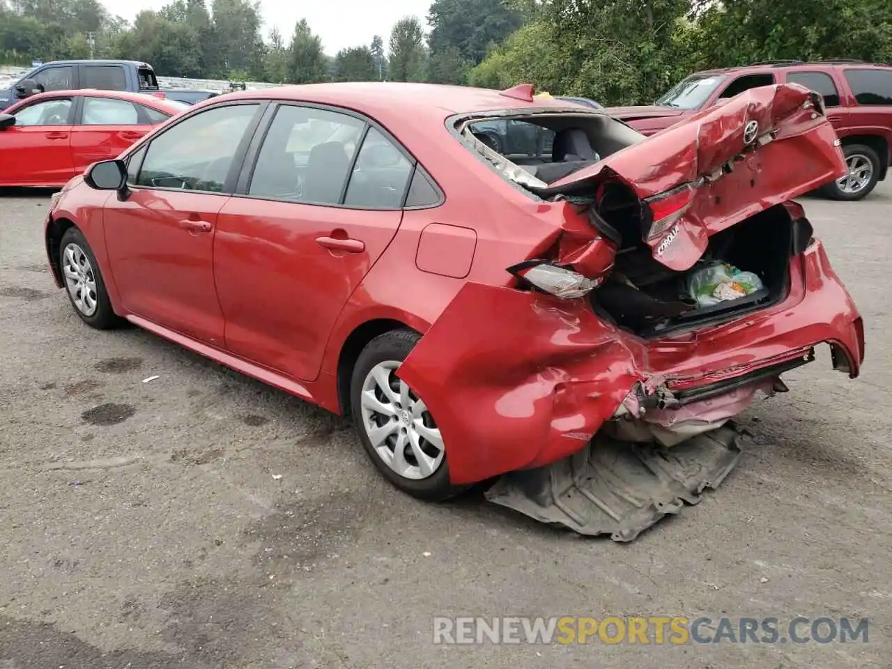 3 Photograph of a damaged car 5YFEPRAE3LP070635 TOYOTA COROLLA 2020