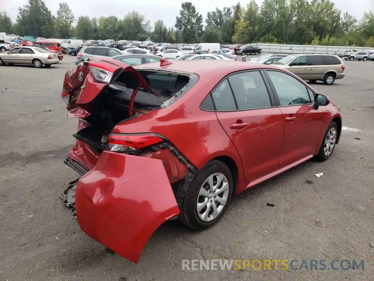 4 Photograph of a damaged car 5YFEPRAE3LP070635 TOYOTA COROLLA 2020