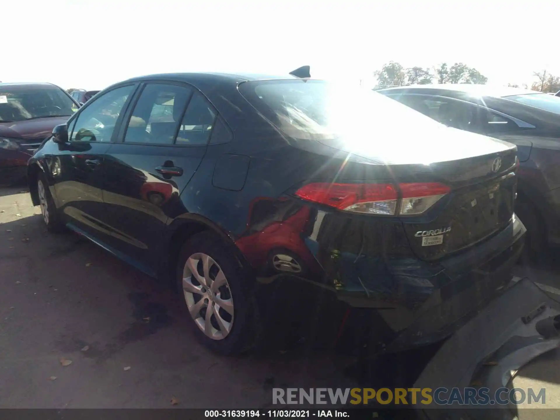 3 Photograph of a damaged car 5YFEPRAE3LP071686 TOYOTA COROLLA 2020