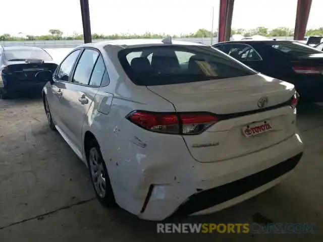 3 Photograph of a damaged car 5YFEPRAE3LP071929 TOYOTA COROLLA 2020