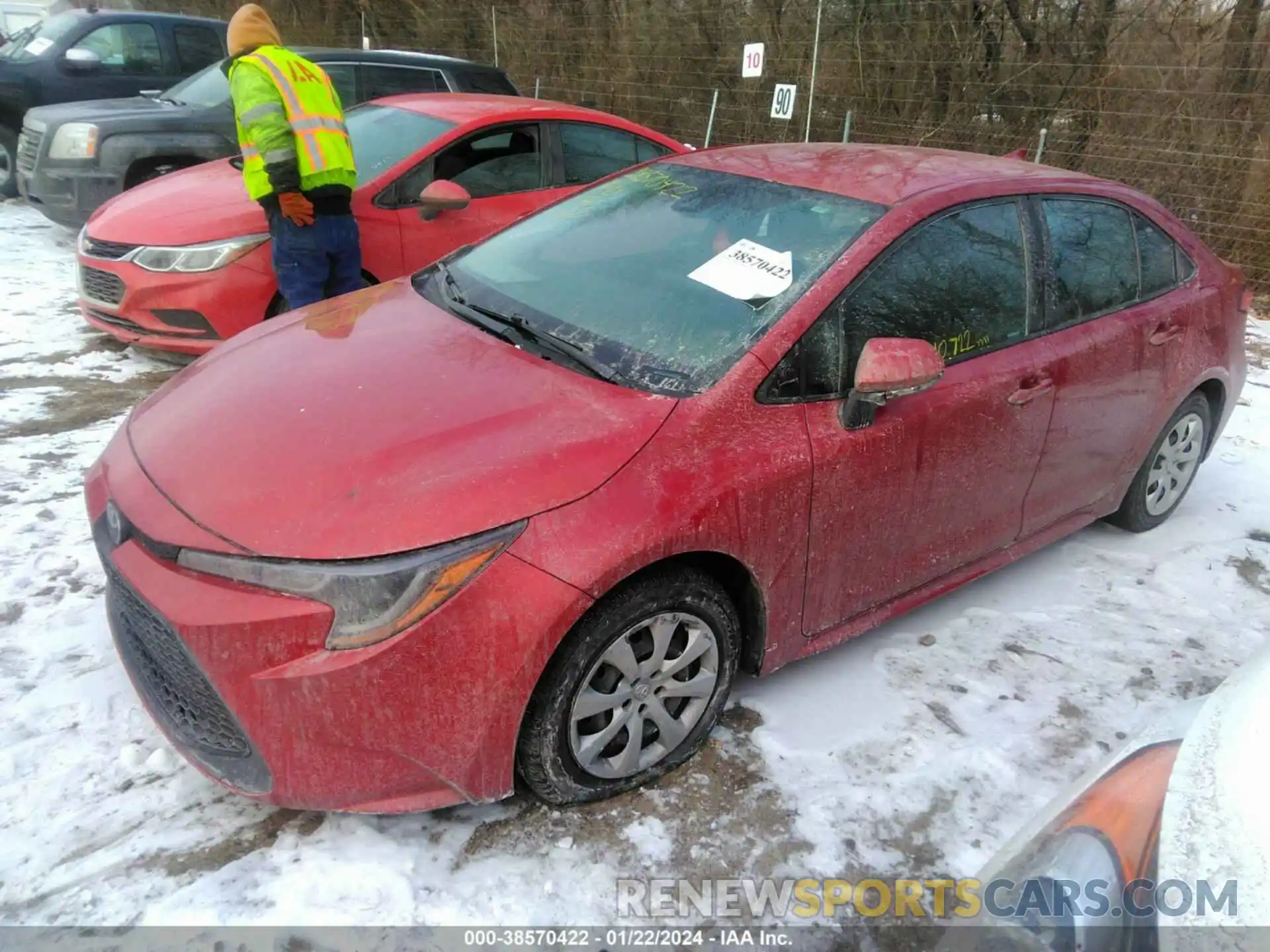 2 Photograph of a damaged car 5YFEPRAE3LP072045 TOYOTA COROLLA 2020