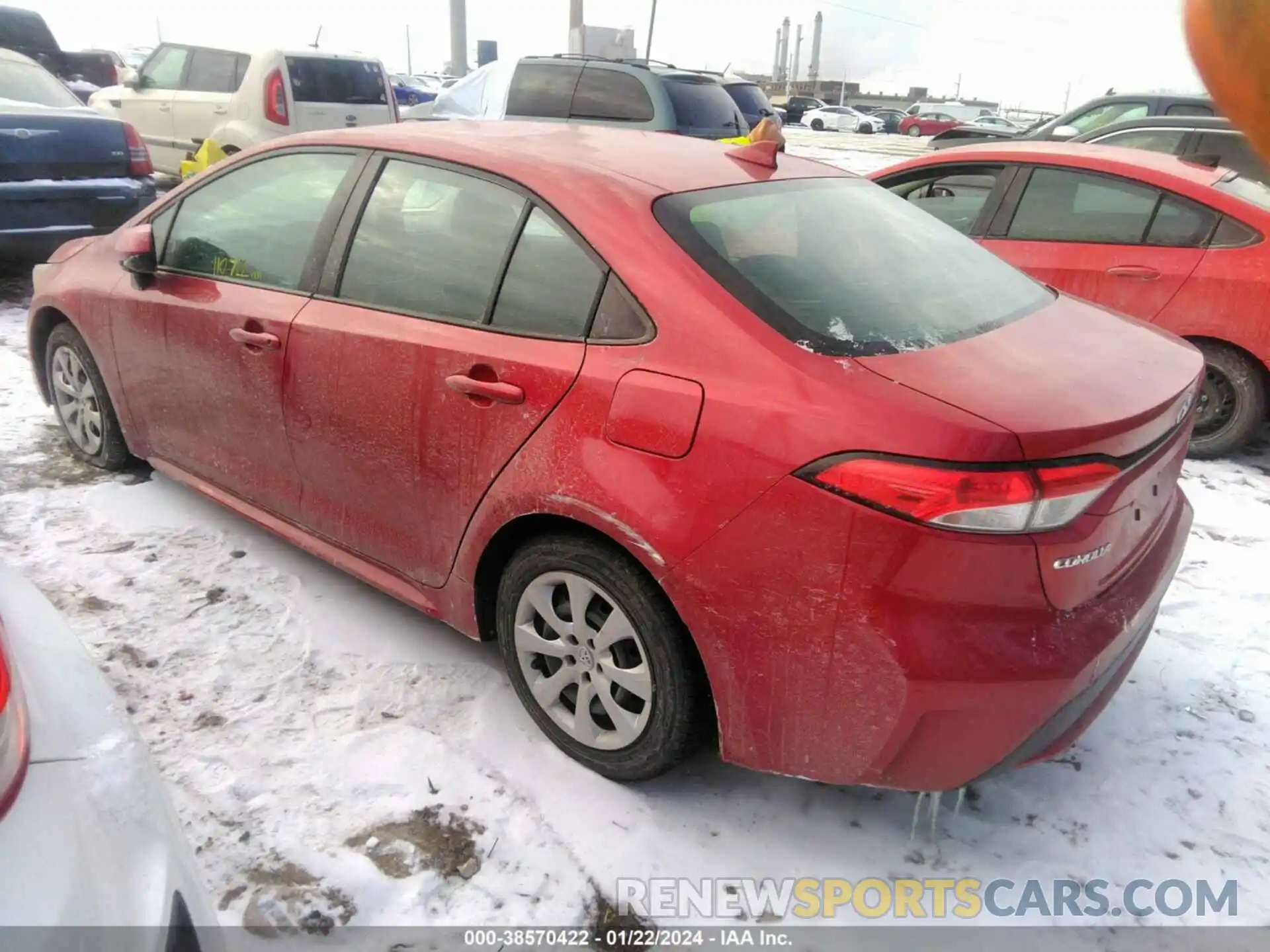 3 Photograph of a damaged car 5YFEPRAE3LP072045 TOYOTA COROLLA 2020