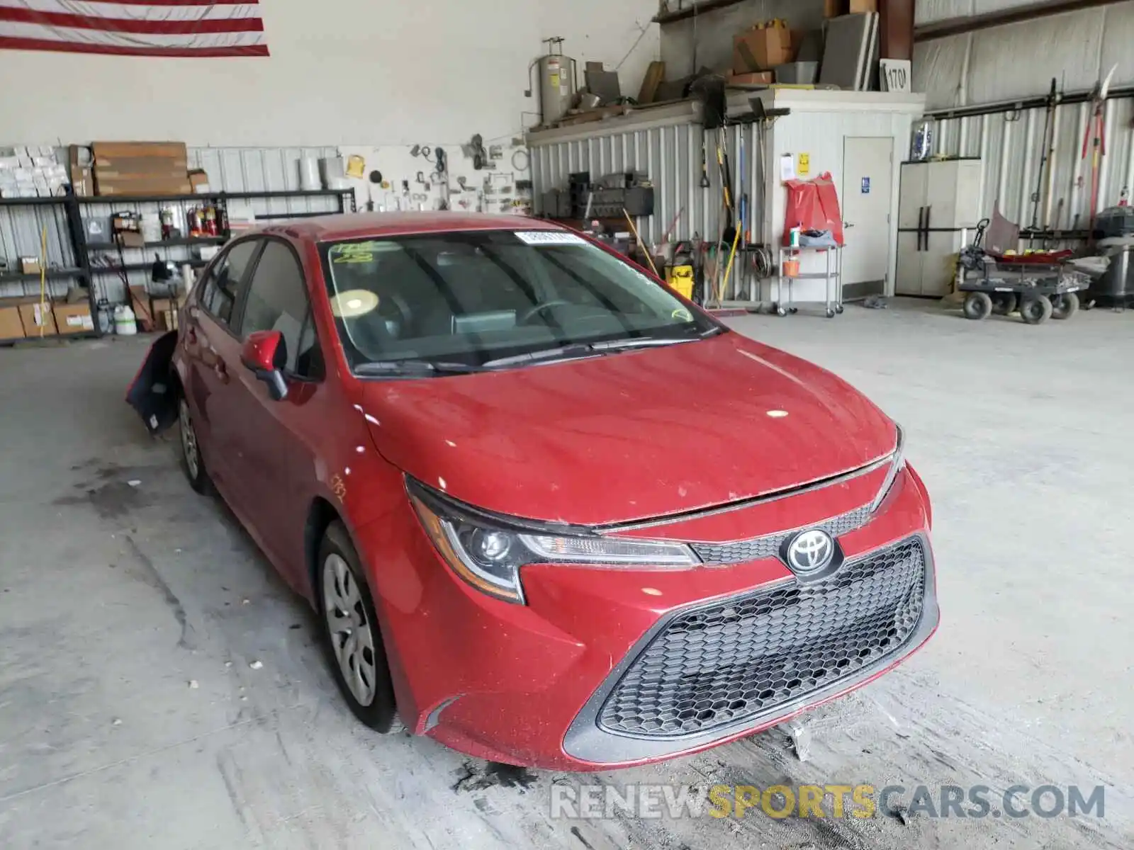 1 Photograph of a damaged car 5YFEPRAE3LP073051 TOYOTA COROLLA 2020