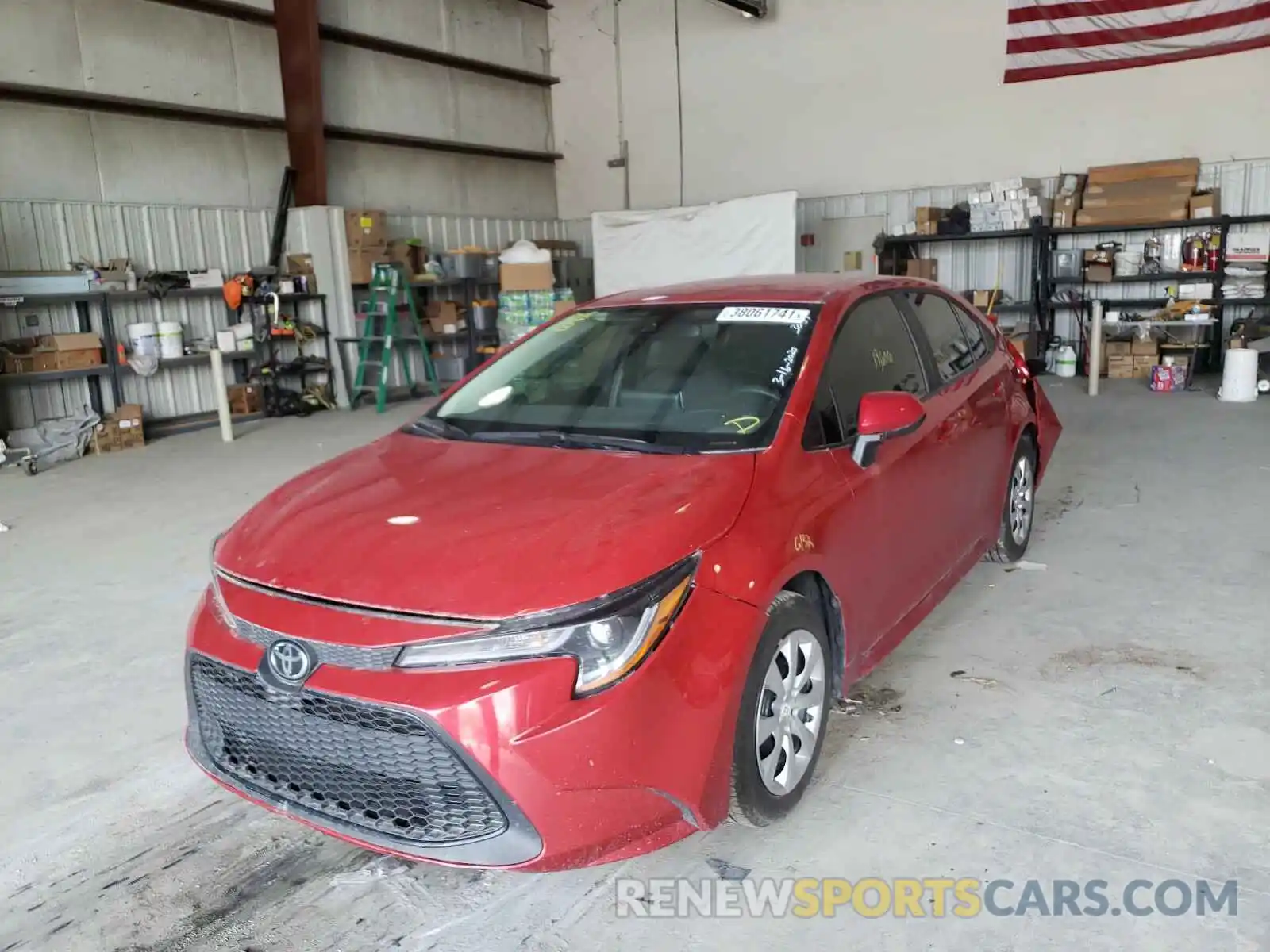 2 Photograph of a damaged car 5YFEPRAE3LP073051 TOYOTA COROLLA 2020