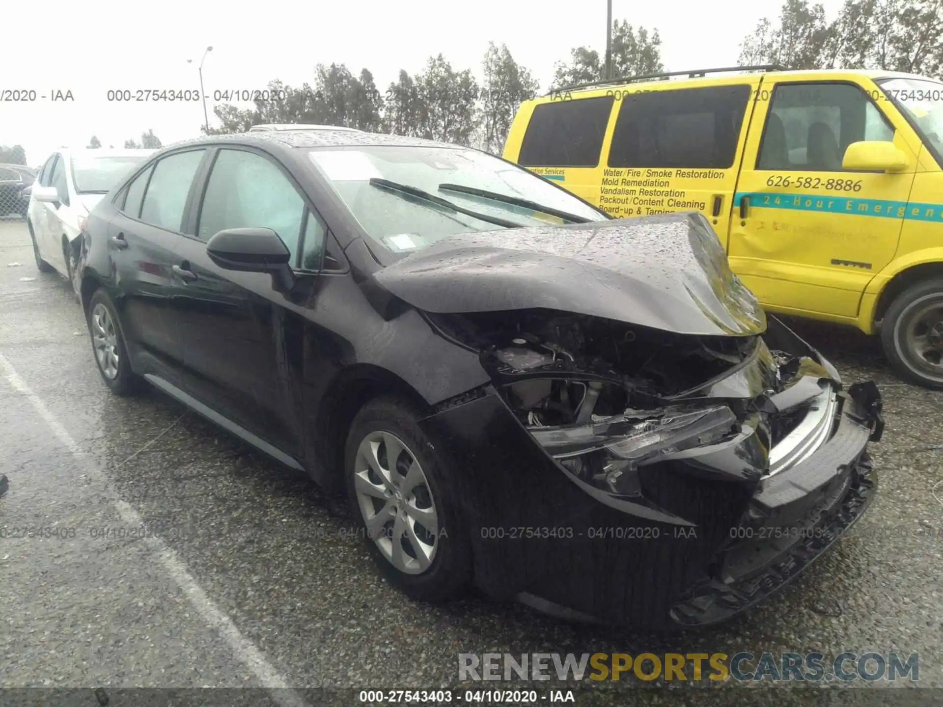 1 Photograph of a damaged car 5YFEPRAE3LP073258 TOYOTA COROLLA 2020