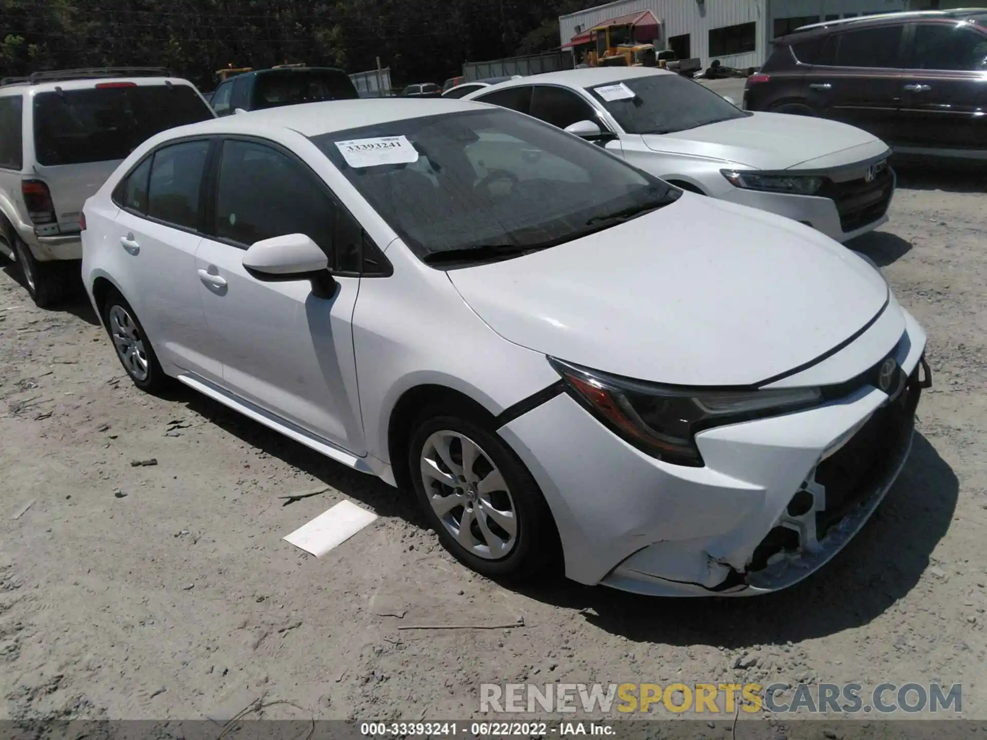 1 Photograph of a damaged car 5YFEPRAE3LP073891 TOYOTA COROLLA 2020