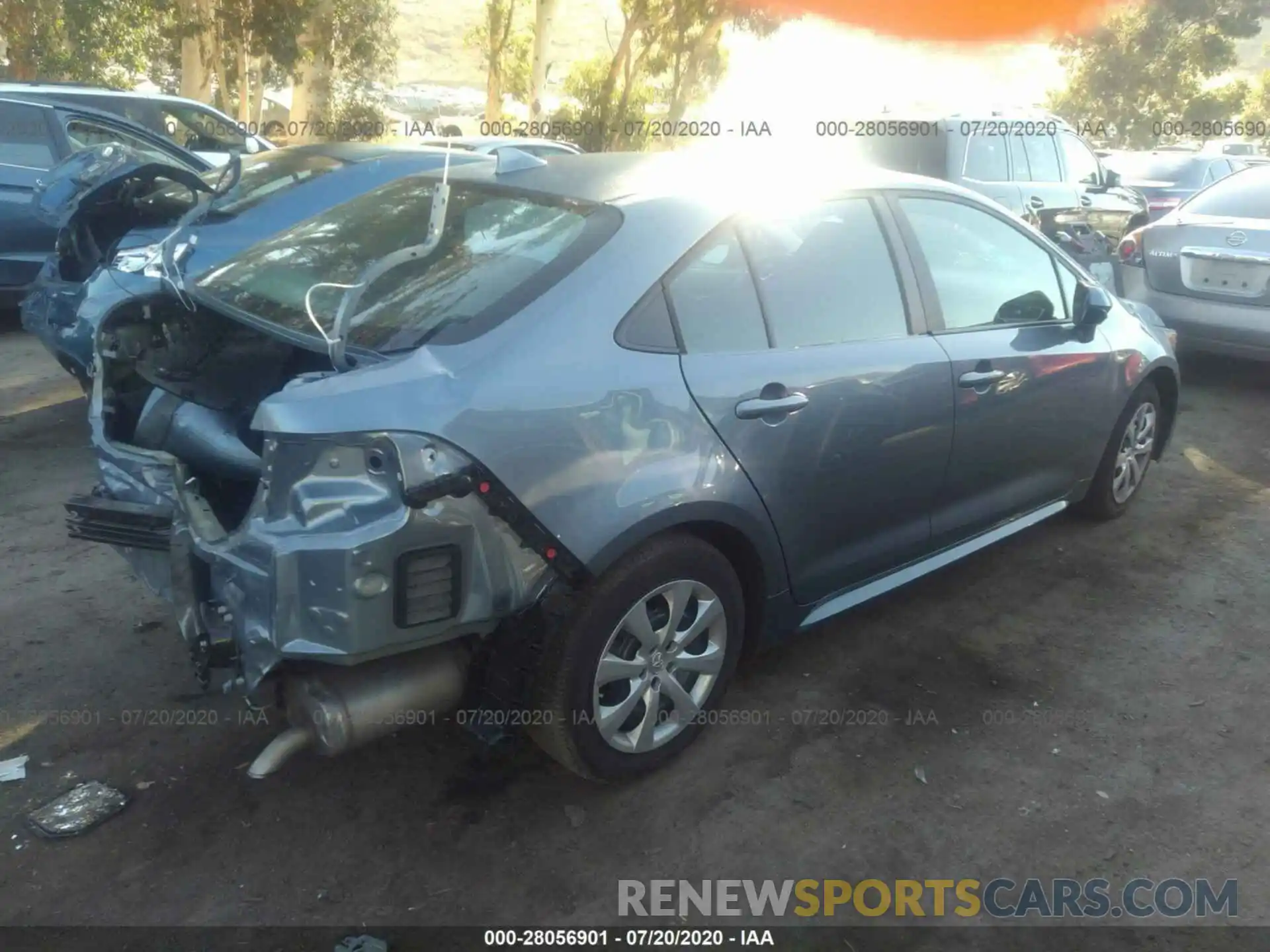 4 Фотография поврежденного автомобиля 5YFEPRAE3LP074491 TOYOTA COROLLA 2020