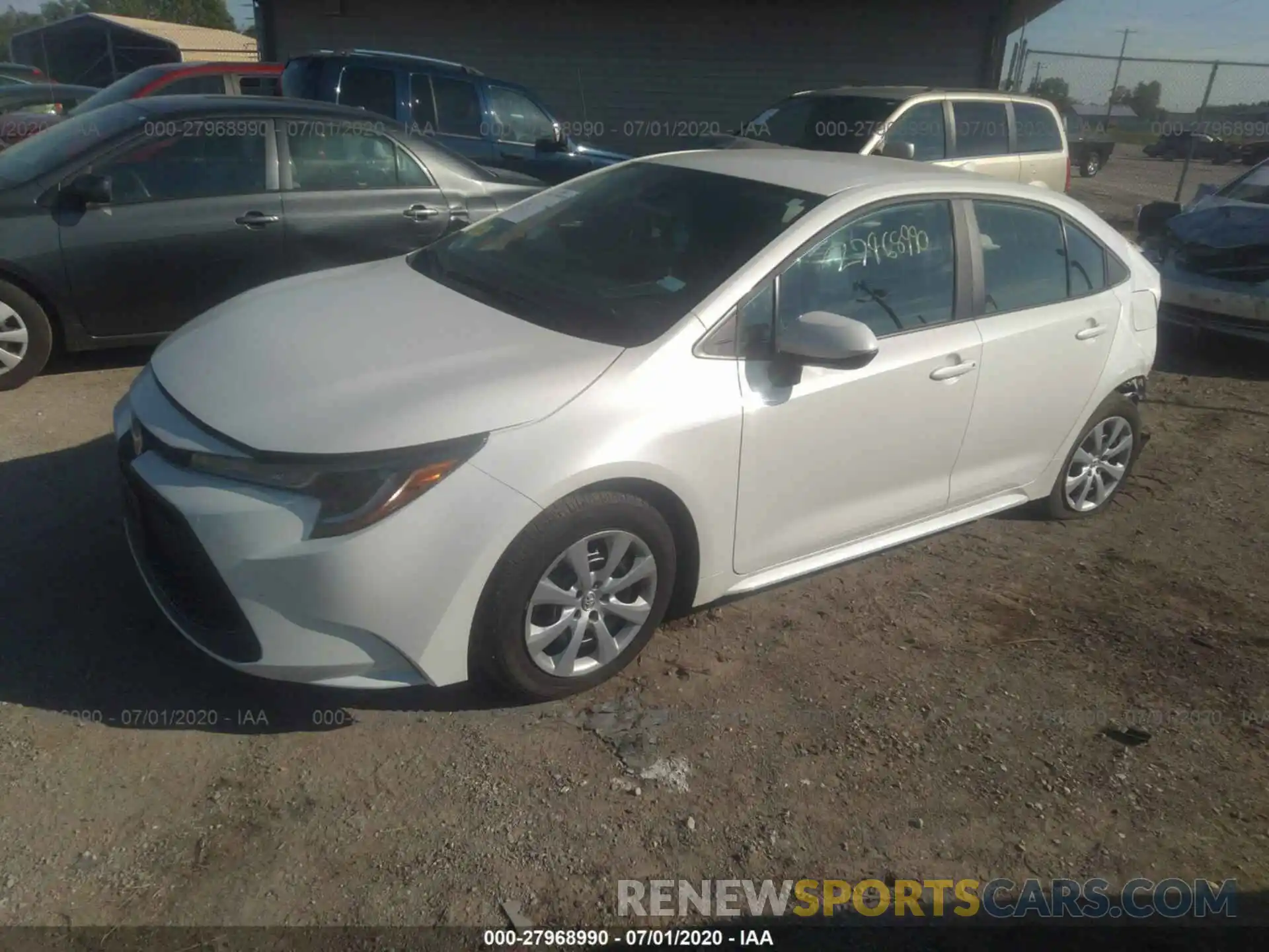 2 Photograph of a damaged car 5YFEPRAE3LP074569 TOYOTA COROLLA 2020