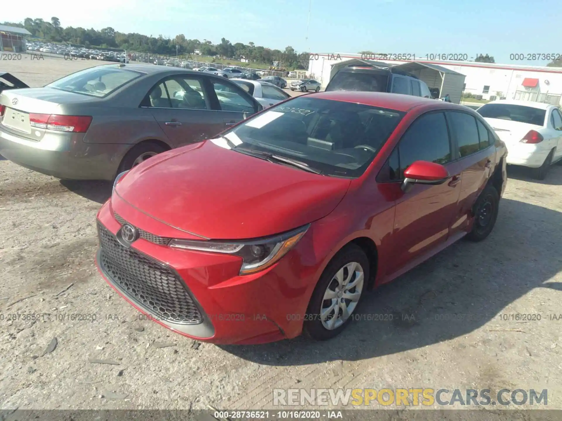 2 Photograph of a damaged car 5YFEPRAE3LP074751 TOYOTA COROLLA 2020