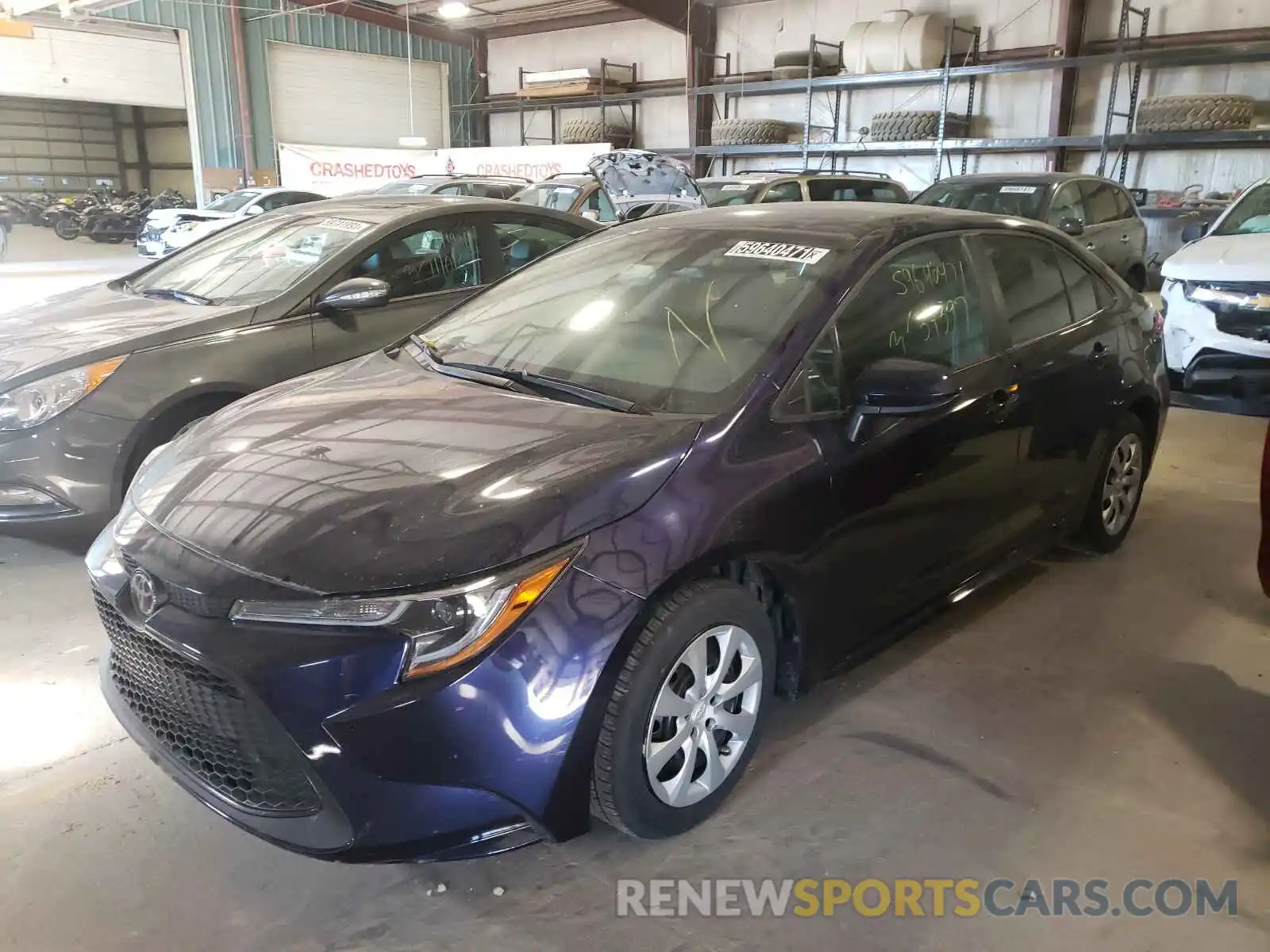 2 Photograph of a damaged car 5YFEPRAE3LP075169 TOYOTA COROLLA 2020