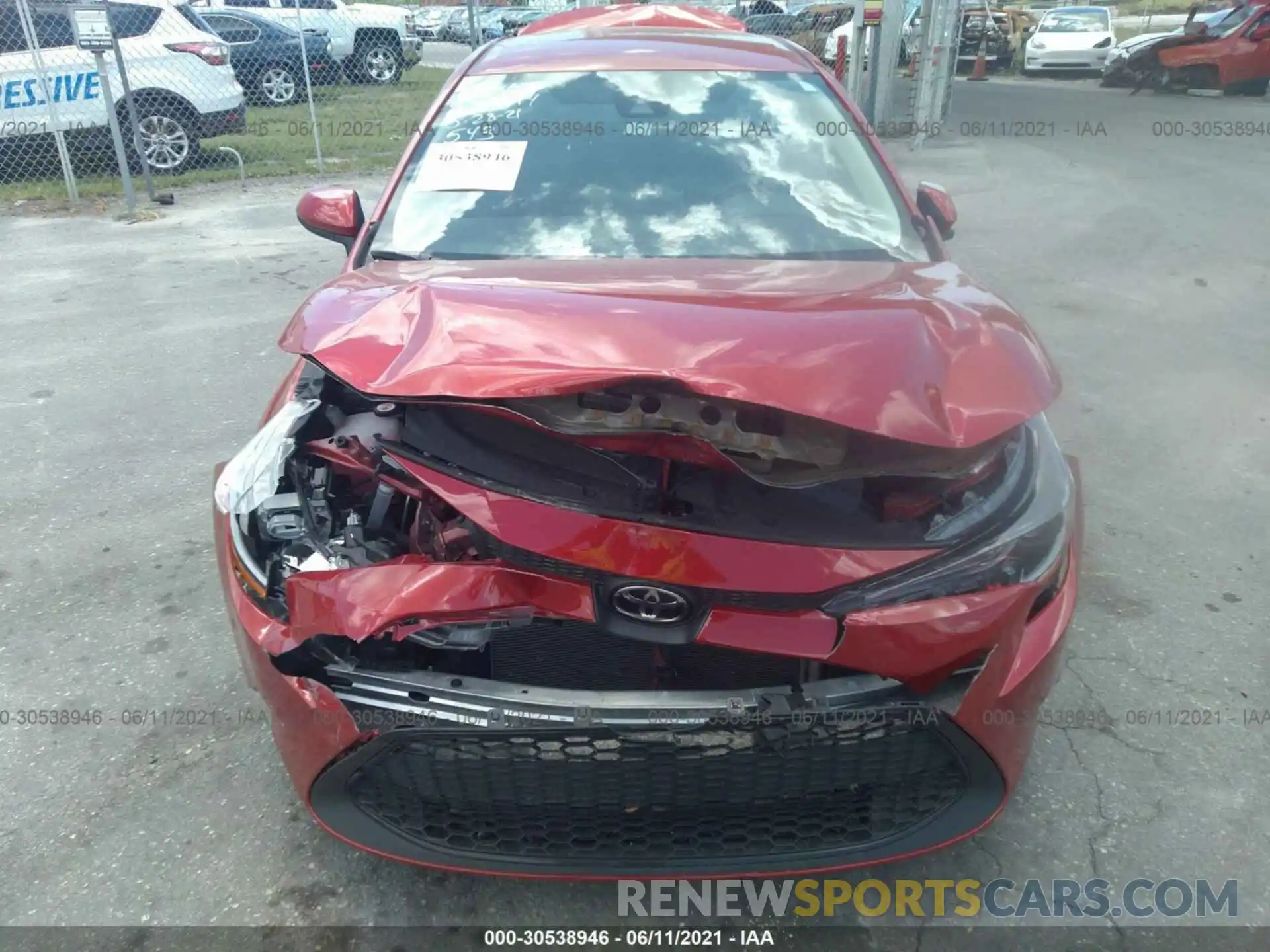 6 Photograph of a damaged car 5YFEPRAE3LP075320 TOYOTA COROLLA 2020