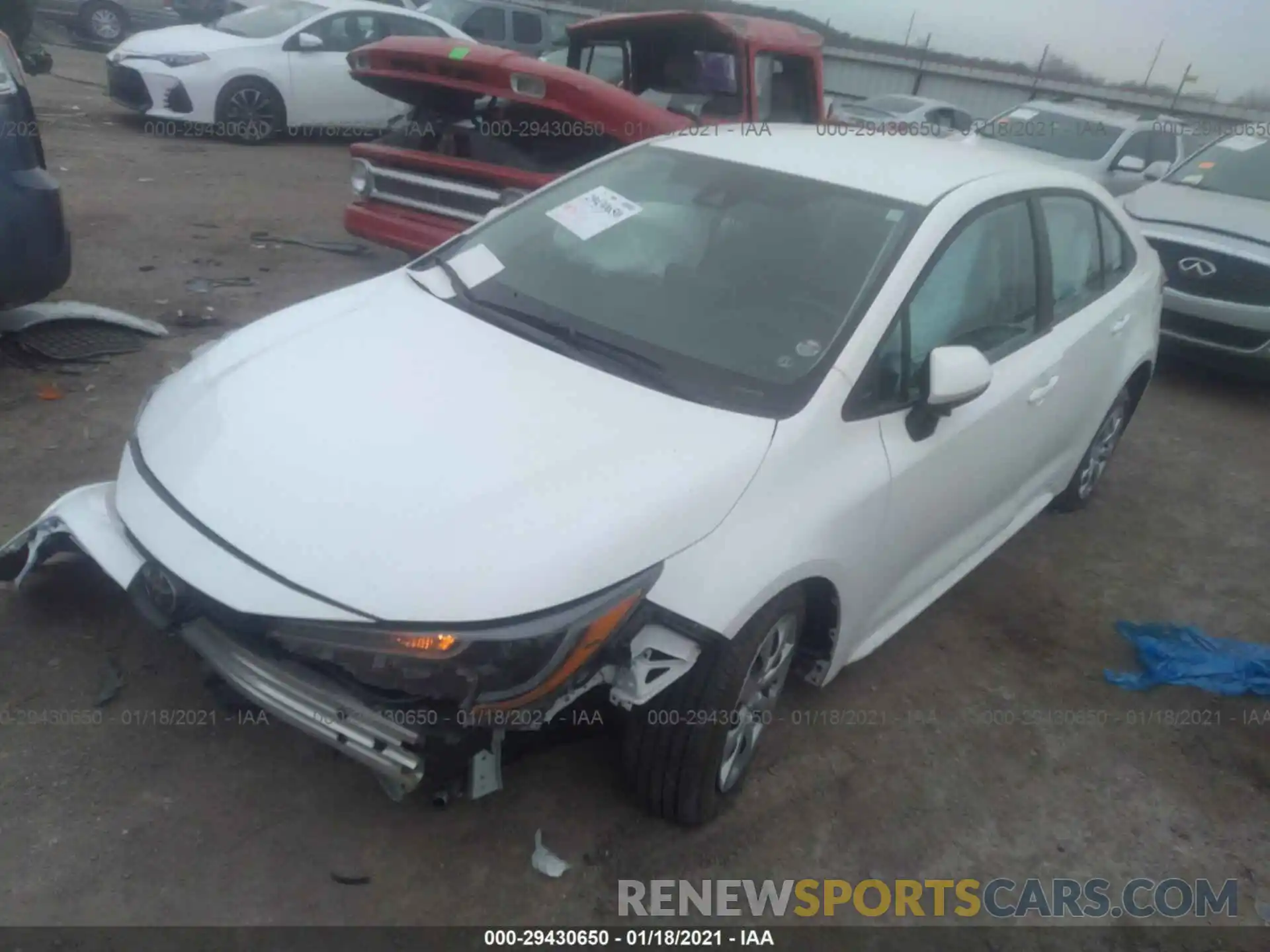 2 Photograph of a damaged car 5YFEPRAE3LP075625 TOYOTA COROLLA 2020