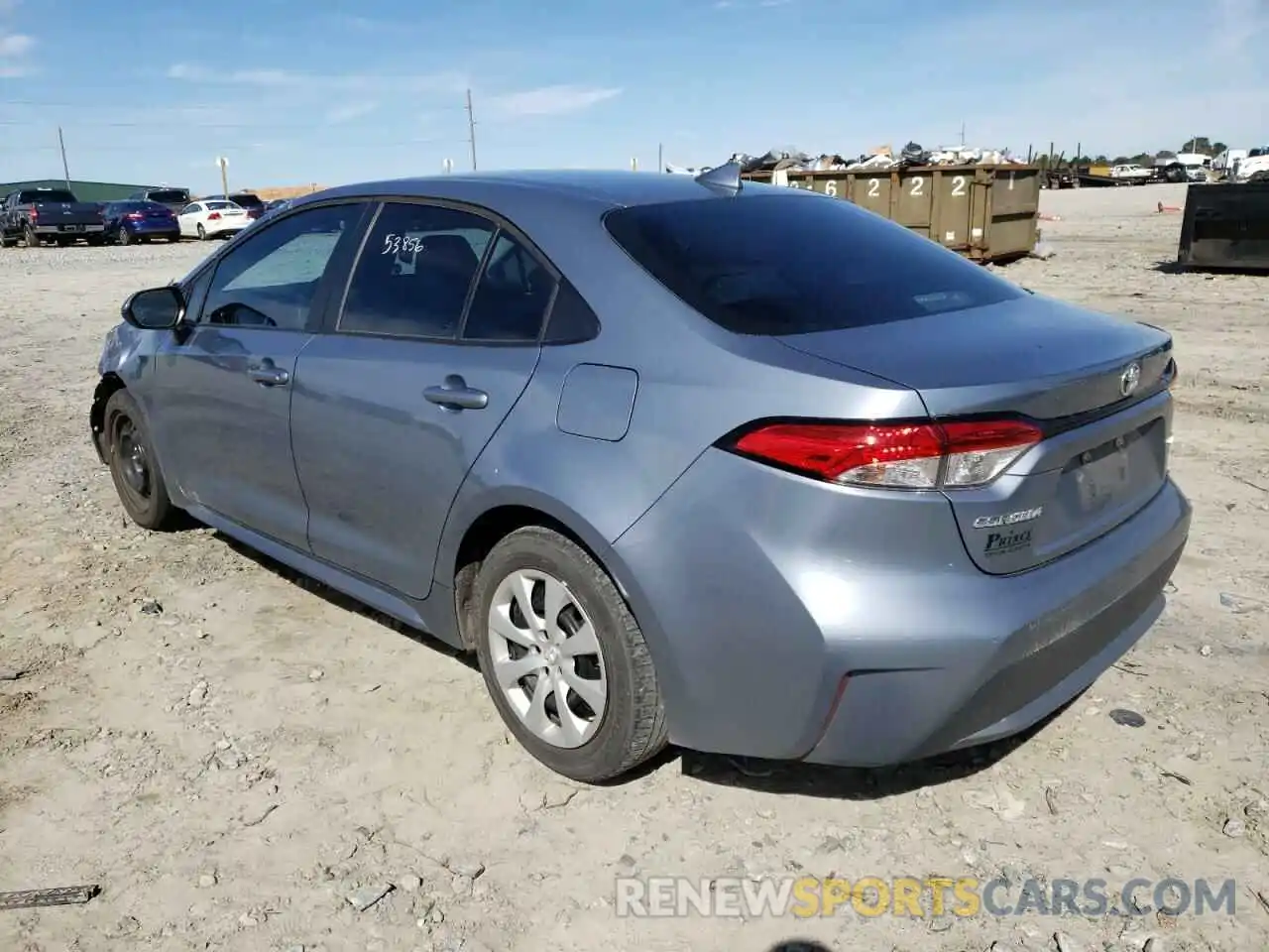 3 Photograph of a damaged car 5YFEPRAE3LP076287 TOYOTA COROLLA 2020