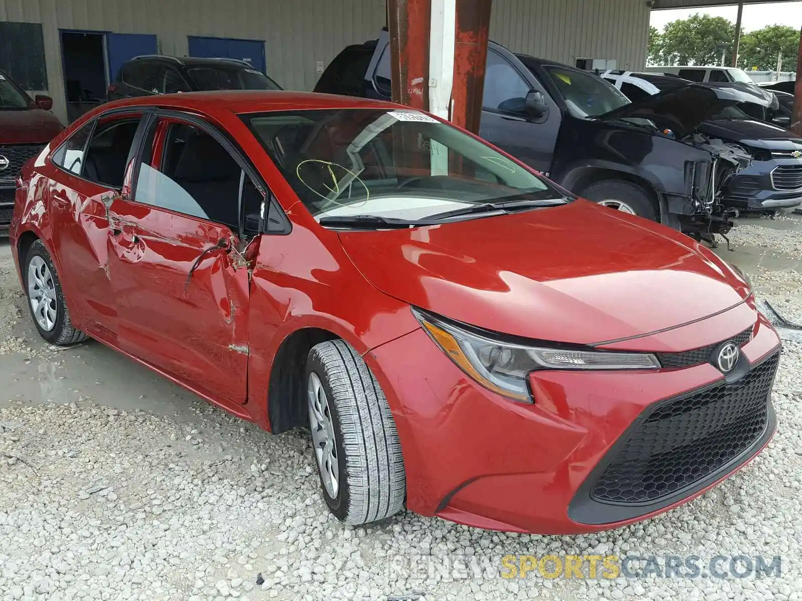 1 Photograph of a damaged car 5YFEPRAE3LP076659 TOYOTA COROLLA 2020