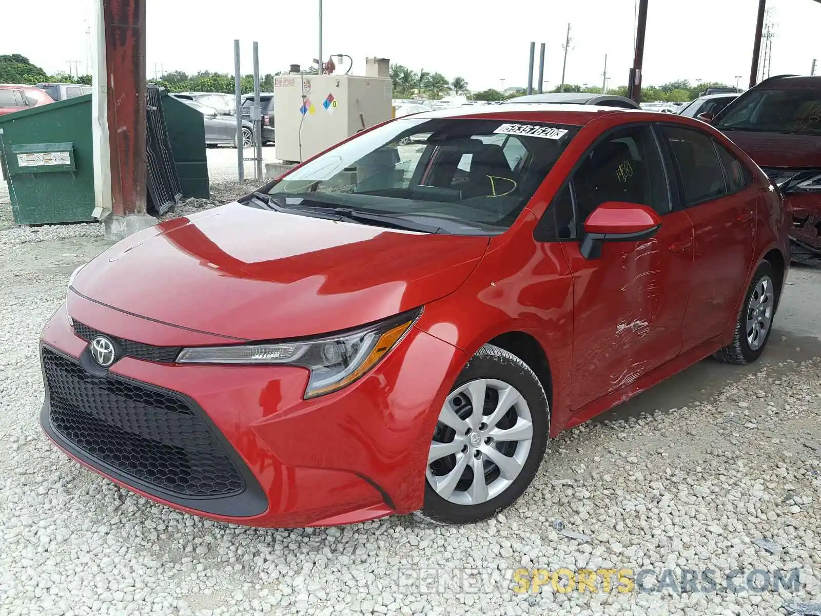 2 Photograph of a damaged car 5YFEPRAE3LP076659 TOYOTA COROLLA 2020