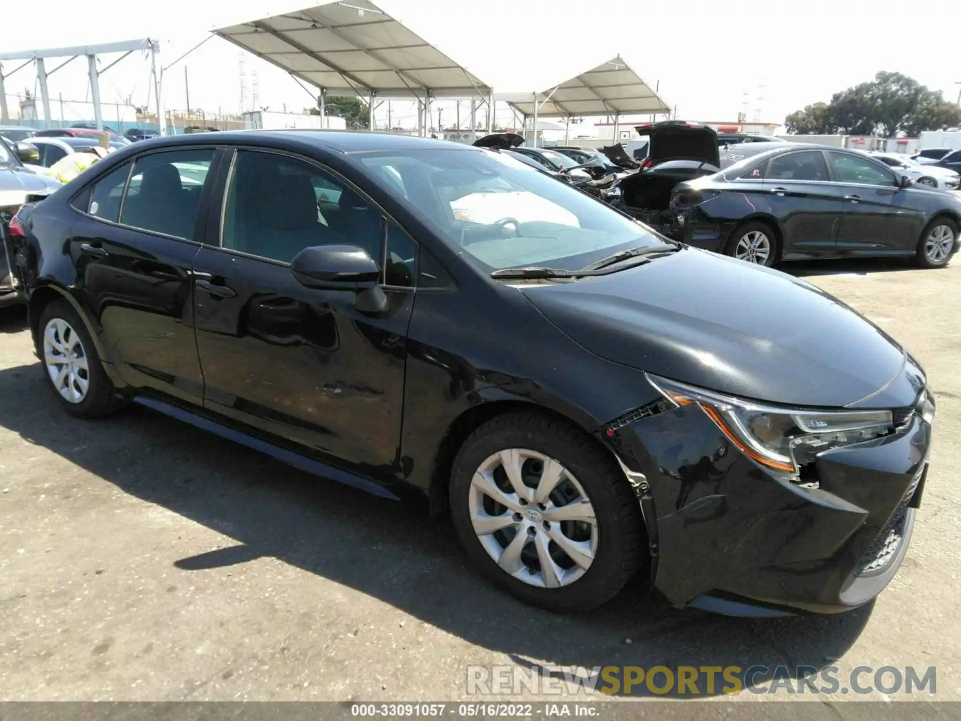 1 Photograph of a damaged car 5YFEPRAE3LP076726 TOYOTA COROLLA 2020