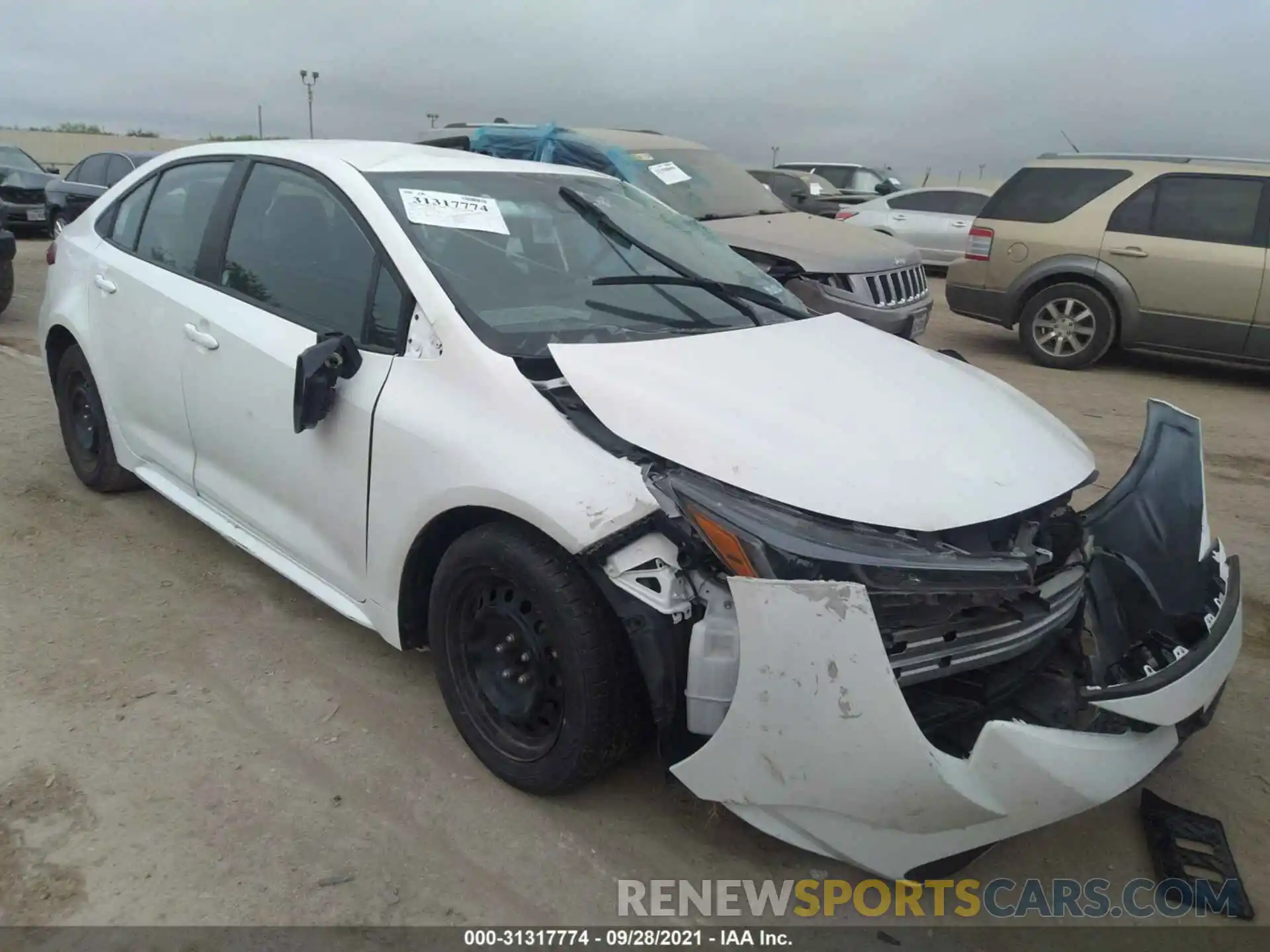 1 Photograph of a damaged car 5YFEPRAE3LP077116 TOYOTA COROLLA 2020